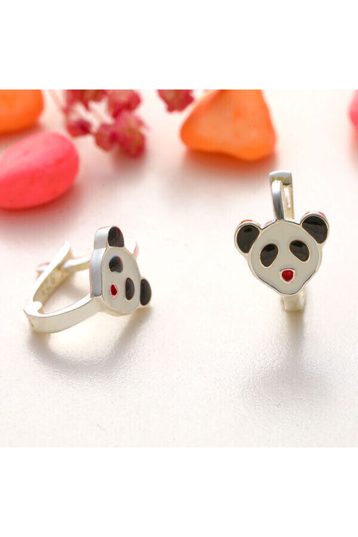 shop Çocuk Panda 925 Ayar Gümüş Küpe