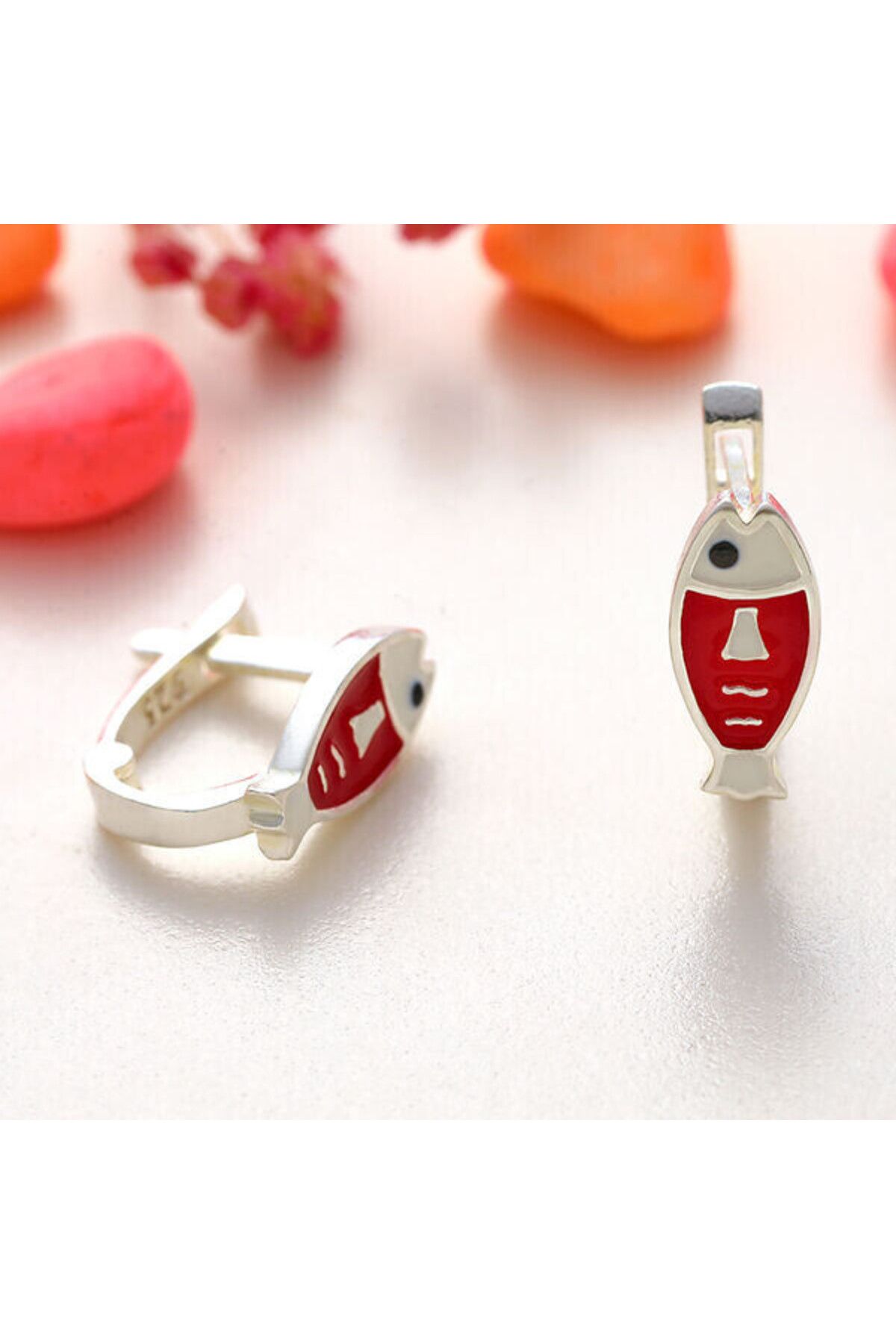 shop Çocuk Balık 925 Ayar Gümüş Küpe