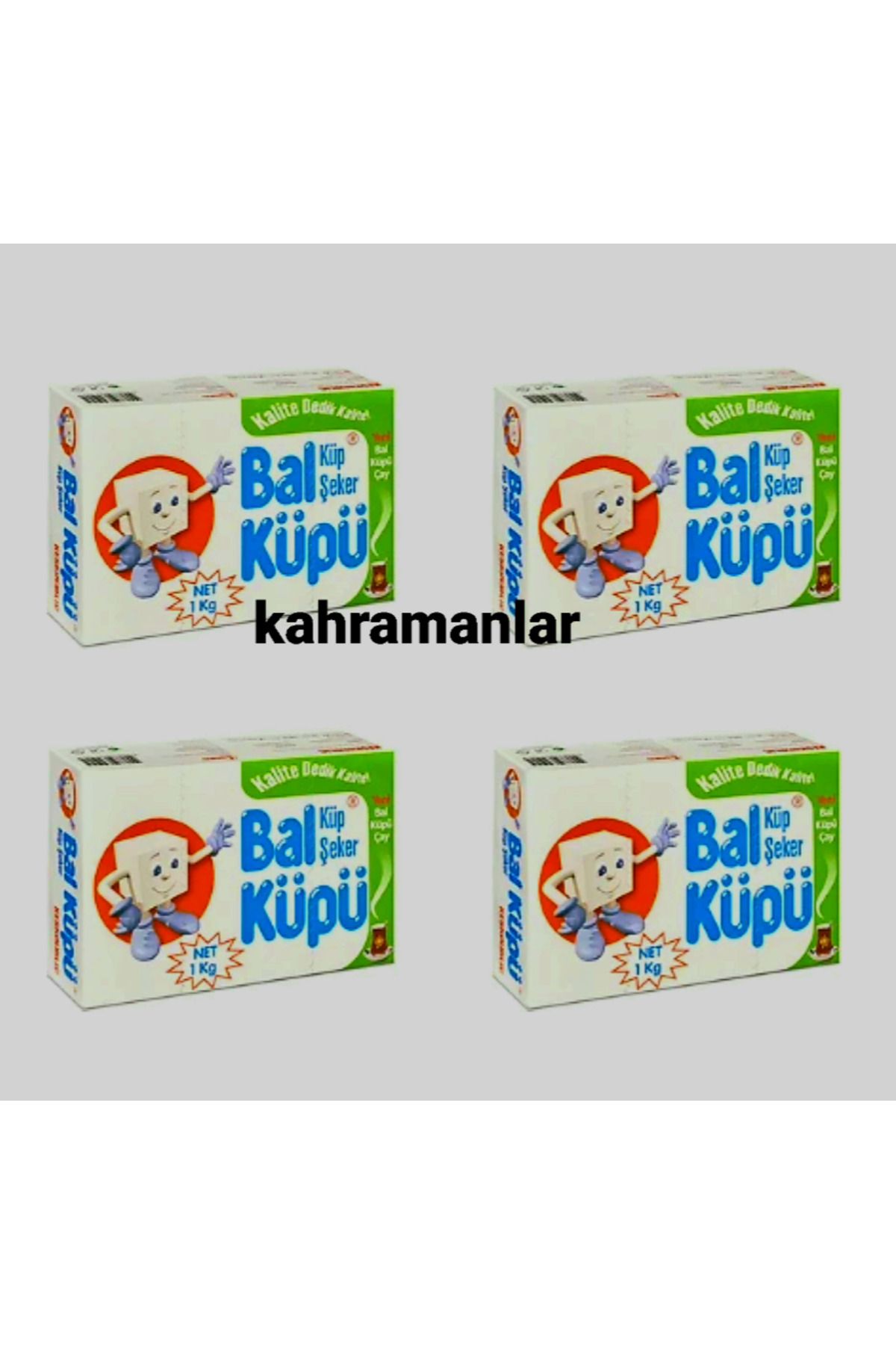 YEŞİLLİ STORE Küp şeker bal kup u 4 adet gönderilicek paket 1 kiloluk