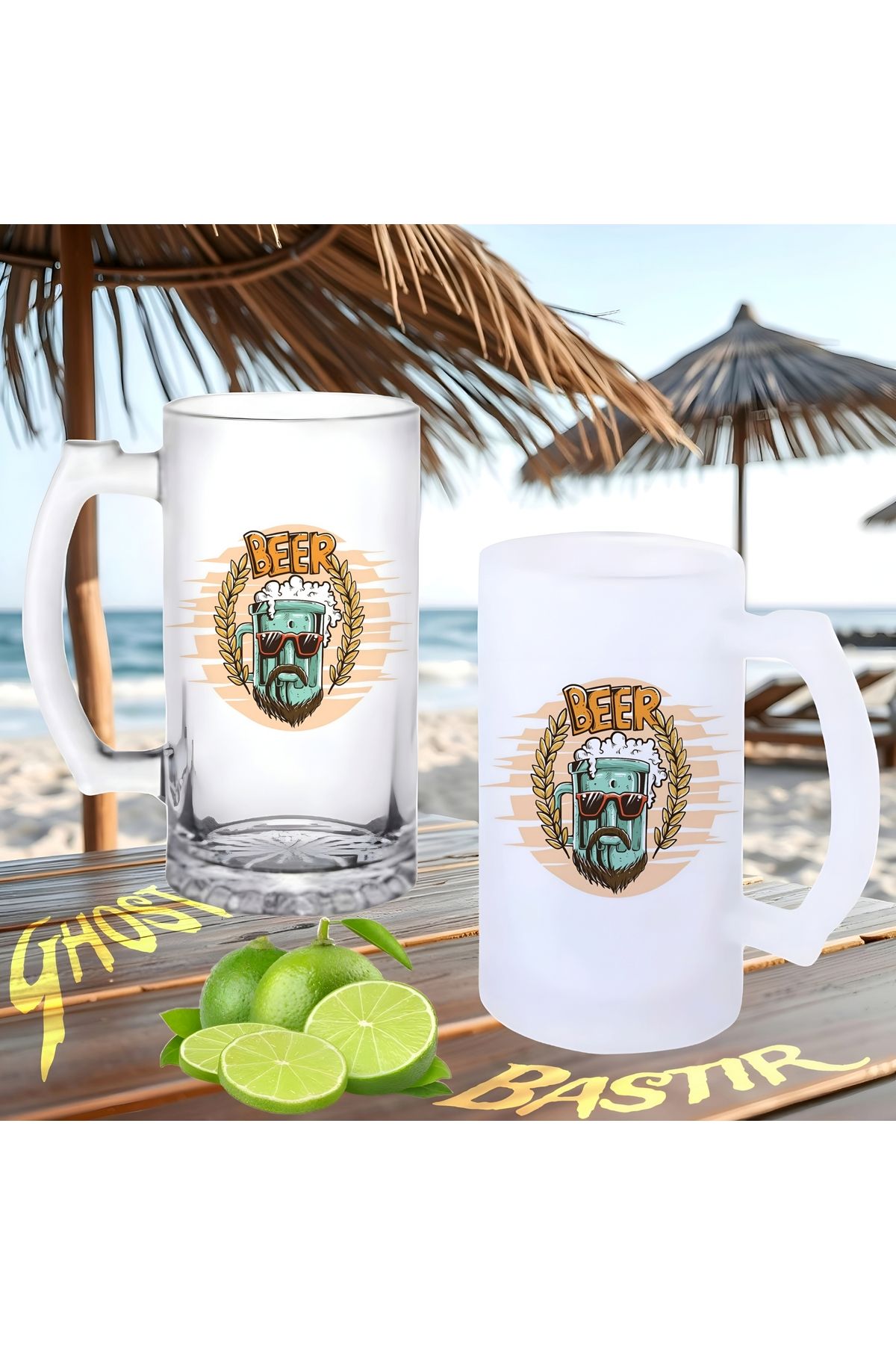 Ghostbusters Beer man buzlu ya da buzsuz bira bardağı