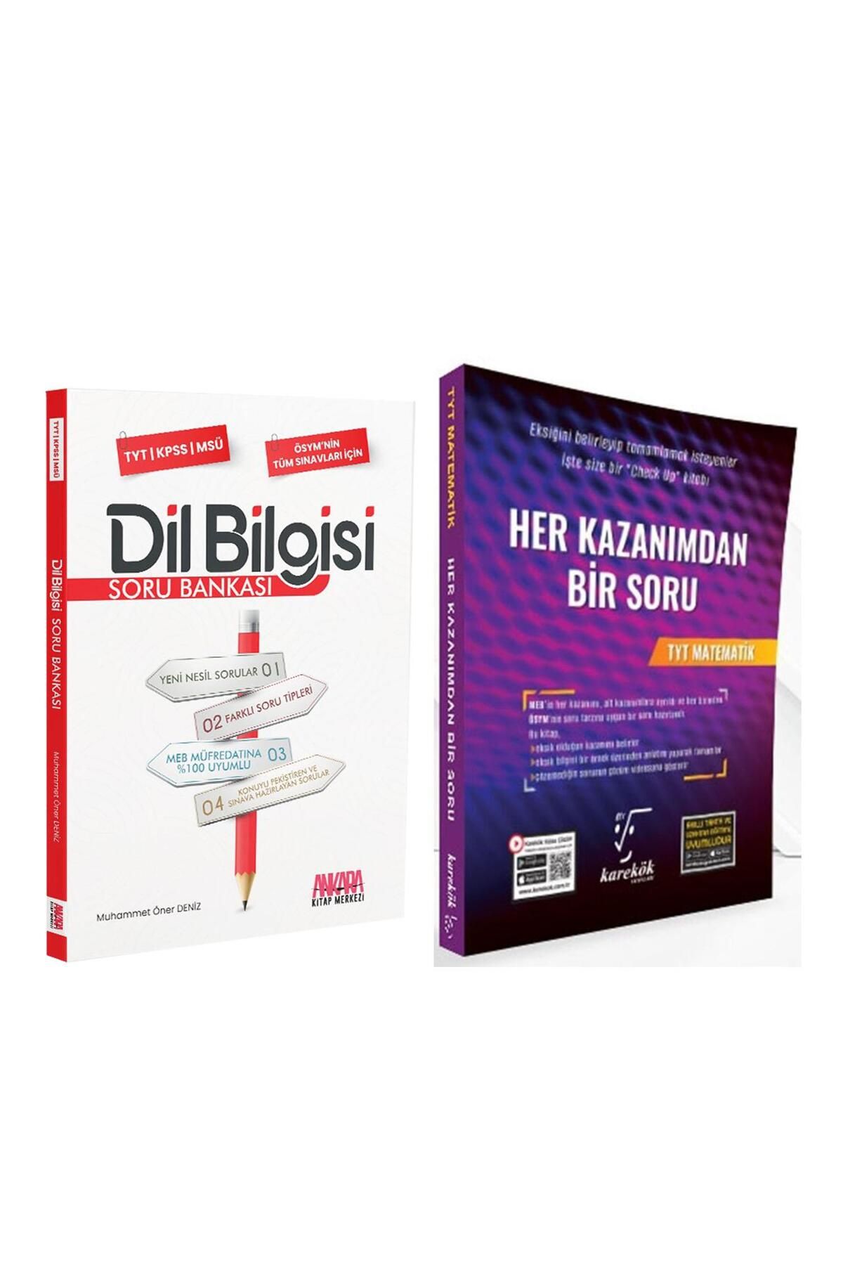Ankara Kitap Merkezi Karekök TYT Matematik Her Kazanımdan Bir Soru ve AKM Dil Bilgisi Soru Bankası Seti 2 Kitap
