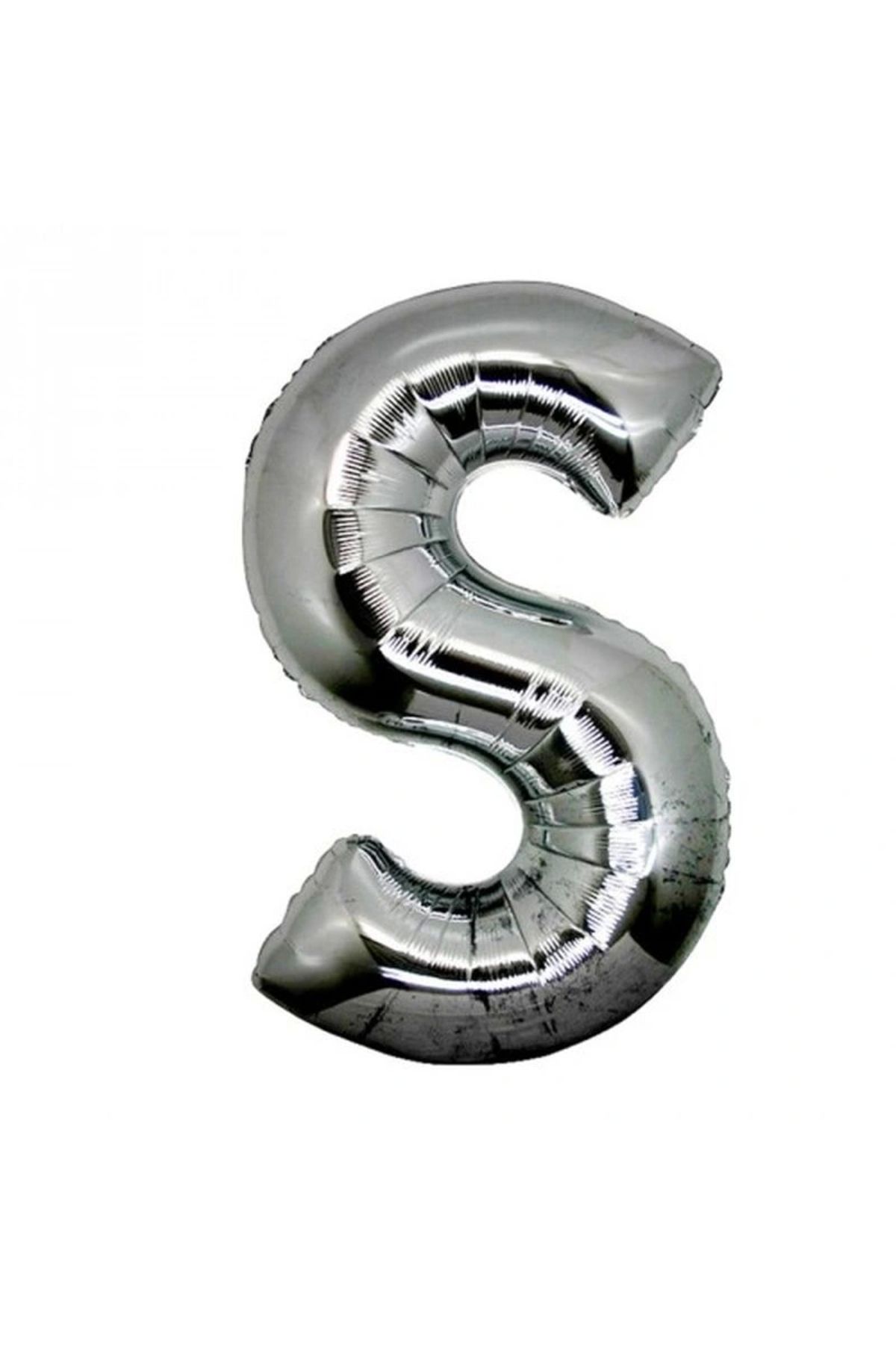 OurStyles S Harf Folyo Balon Gümüş Renk 40 inç