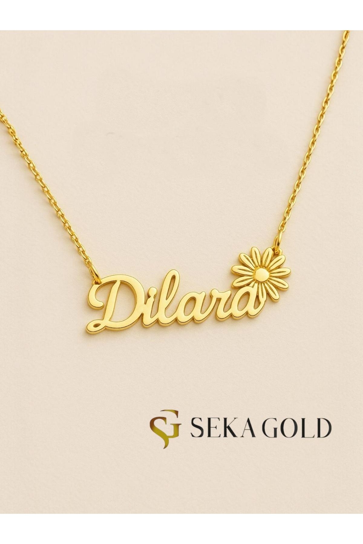 Seka gold Papatya İsimli Kolye