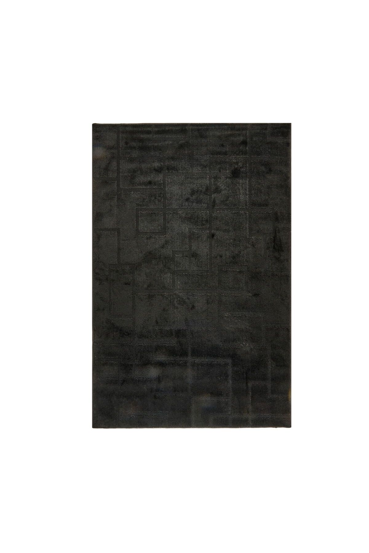 ASPARTAM Soft Shaggy Halı - Siyah - 120x180 cm