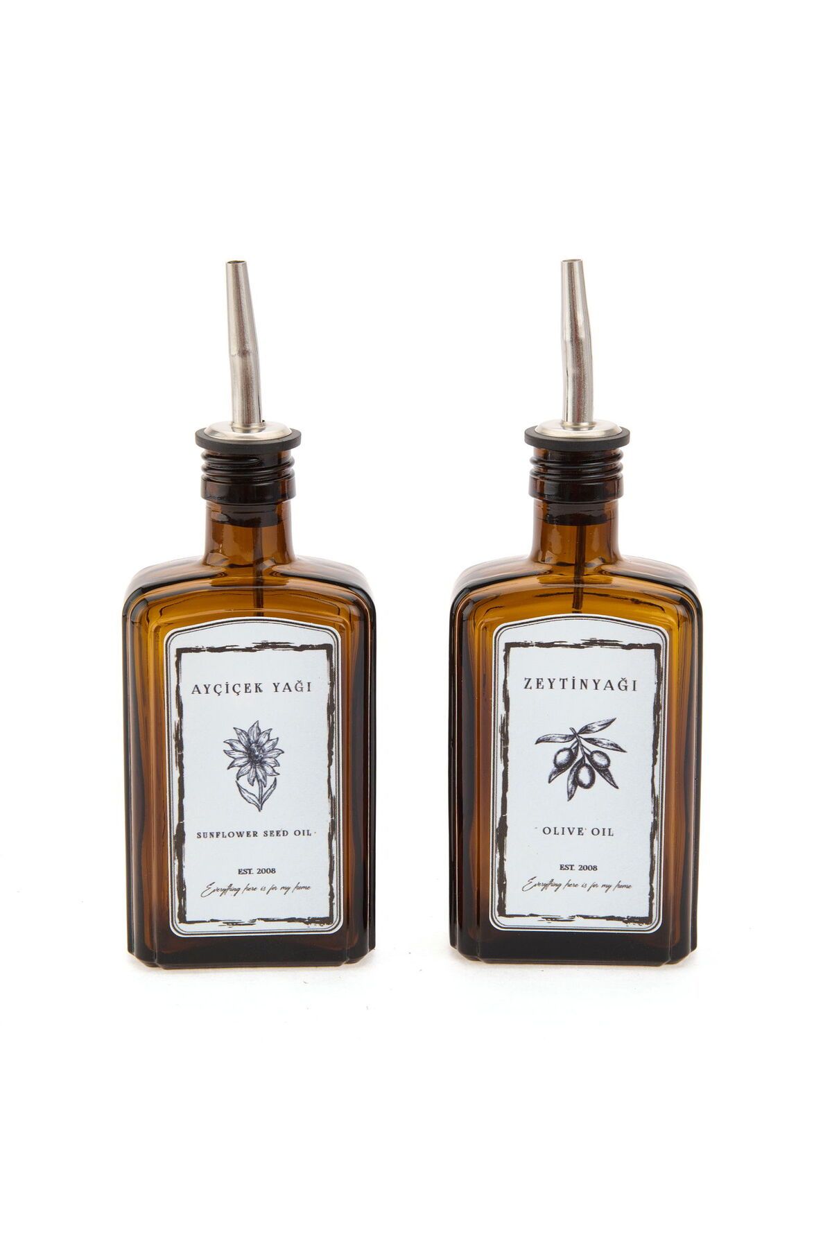 ASPARTAM Kitchen 2'li Yağlık Seti - Amber - 300 ml