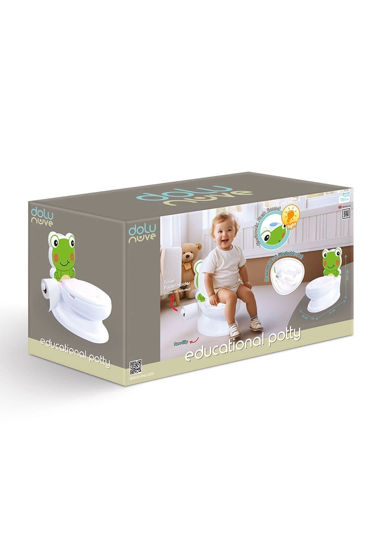 ÖYKÜ VE YİĞİT 7238 Kurbağa Eğitici Klozet Lazımlık - Dolu Oyuncak