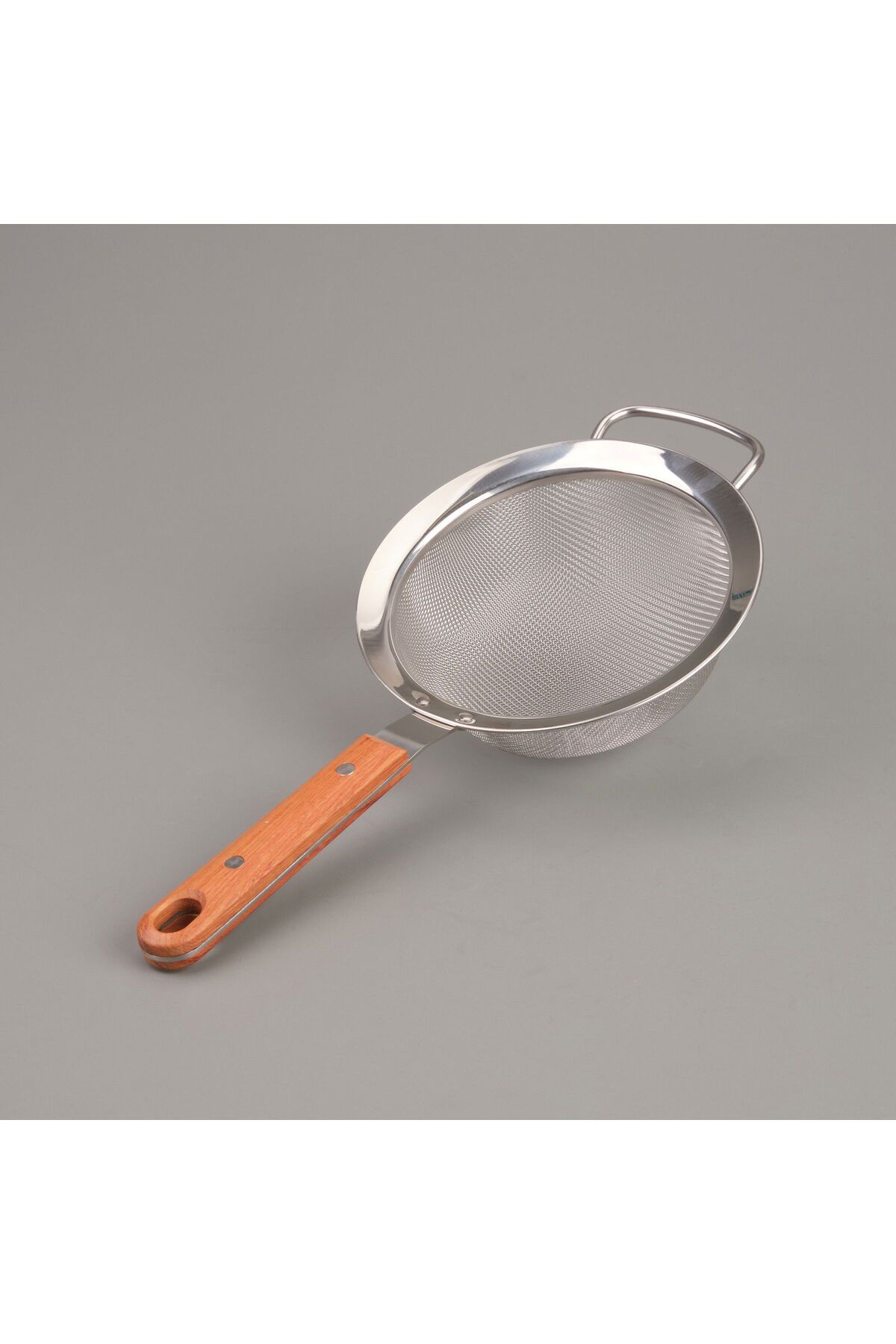 ASPARTAM Ahşap Saplı Süzgeç - Gri / Kahverengi - 16 cm