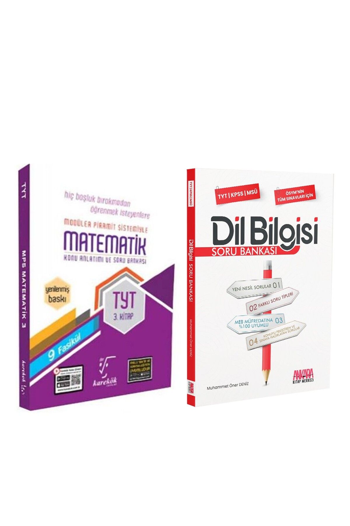 Ankara Kitap Merkezi Karekök TYT Matematik Konu Anlatımı ve Soru Bankası 3. Kitap ve AKM Dil Bilgisi Seti 2 Kitap