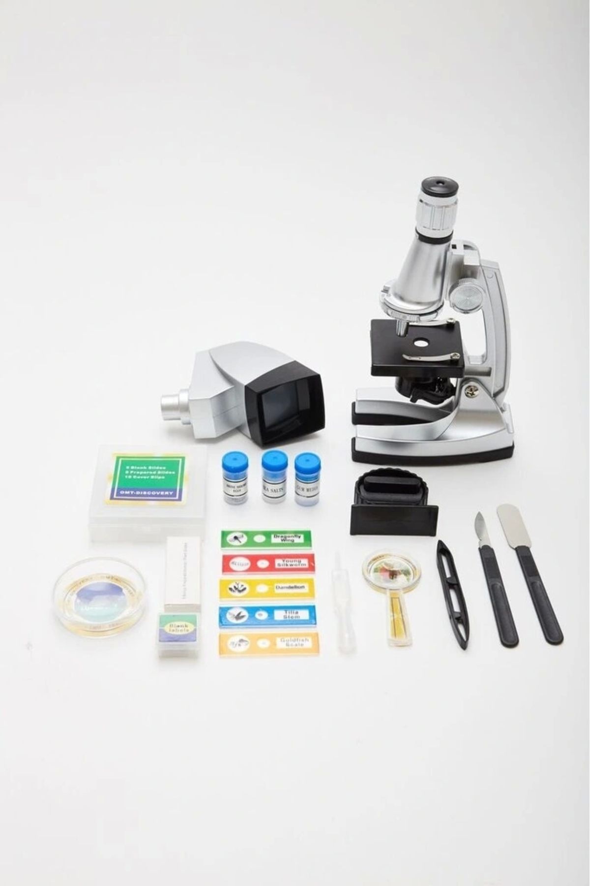 OurStyles 50x-100x-200x-400x-600-1200x Çocuklariçin Eğitici Projektörlü Mikroskop Seti - Tamamlayıcı Takı Set