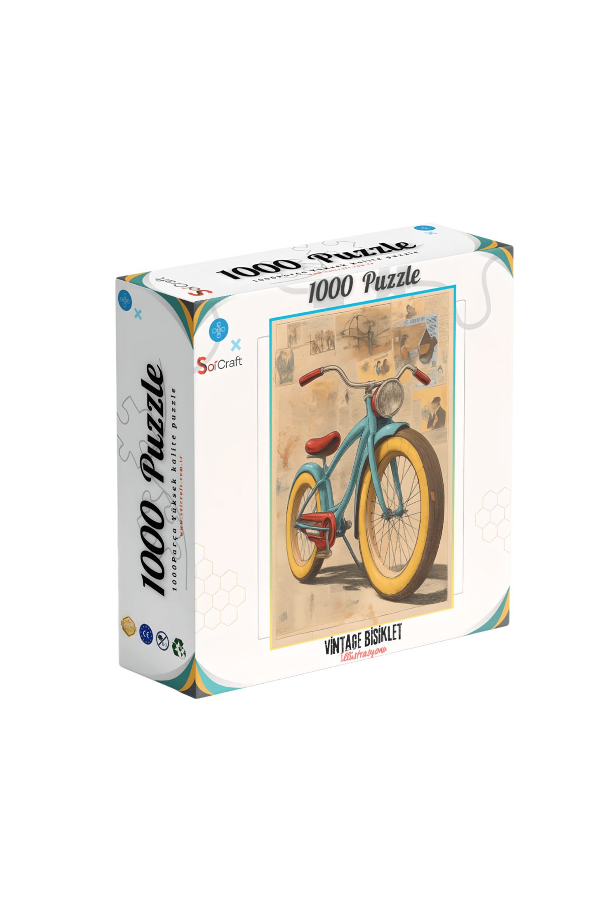 Soi Craft 1000 Parça Puzzle Vintage Bisiklet