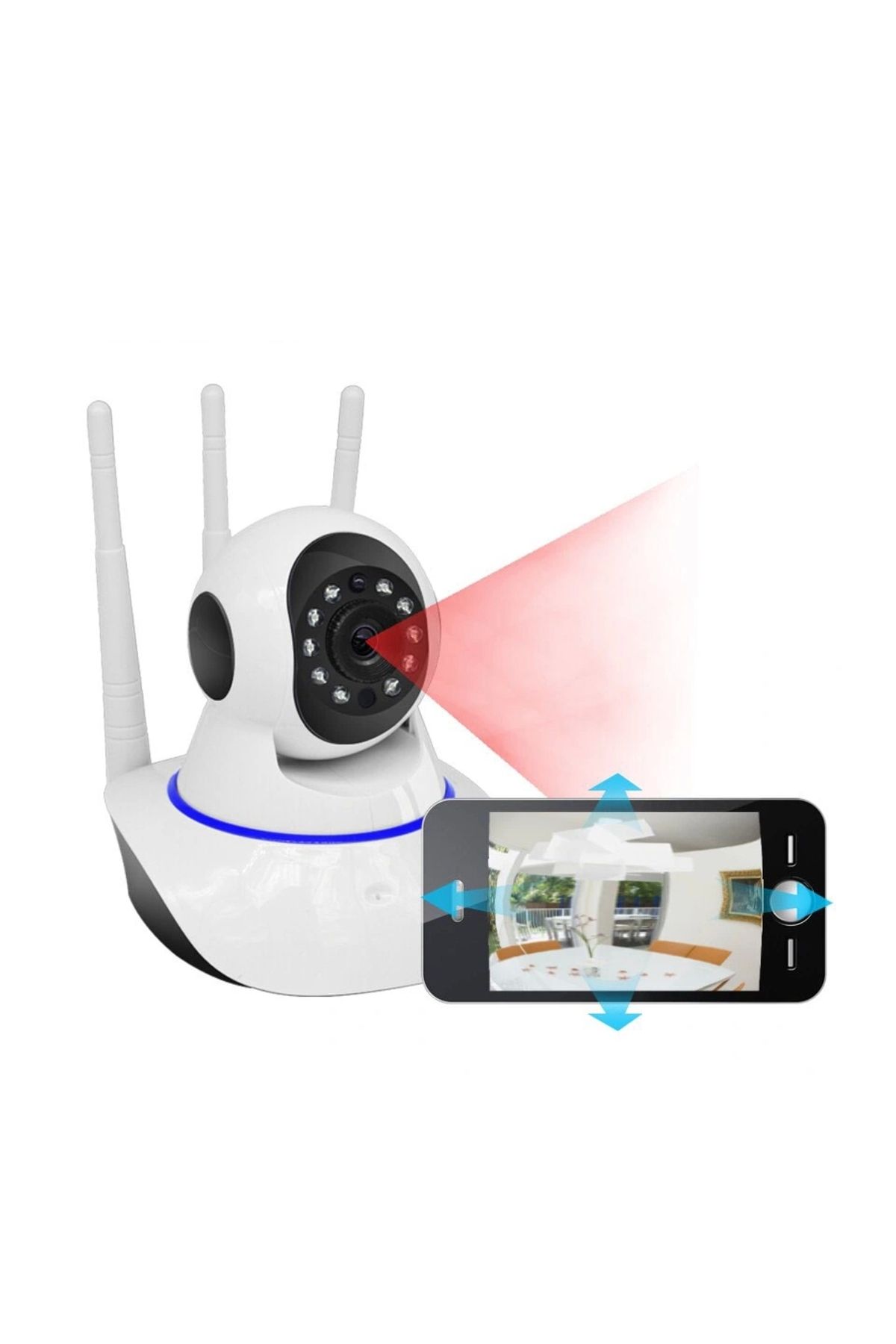 OurStyles KS-515 Gece Görüşlü Wi-Fi Bebek Güvenlik Kamerası