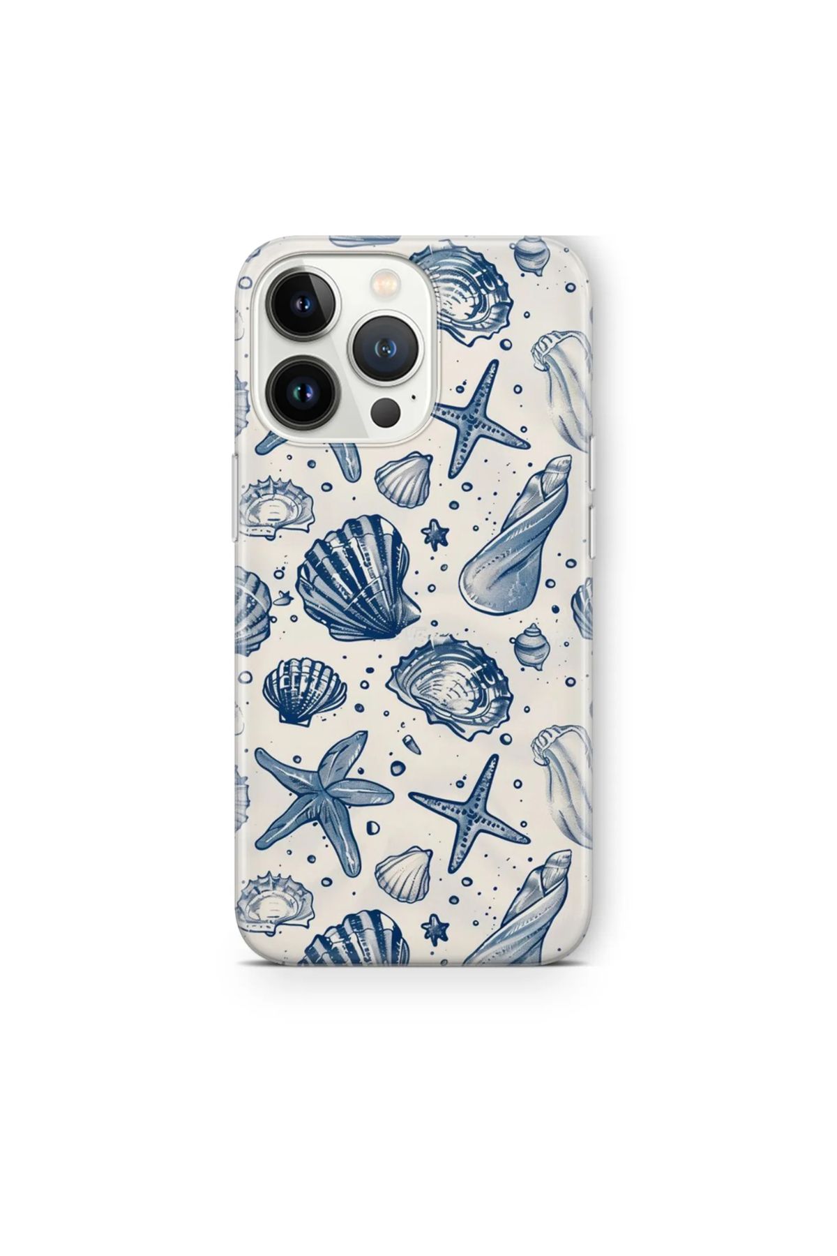 Space Star iPhone 16 Pro Max Uyumlu Deniz Yıldızı Tasarım Baskılı Şeffaf Kılıf