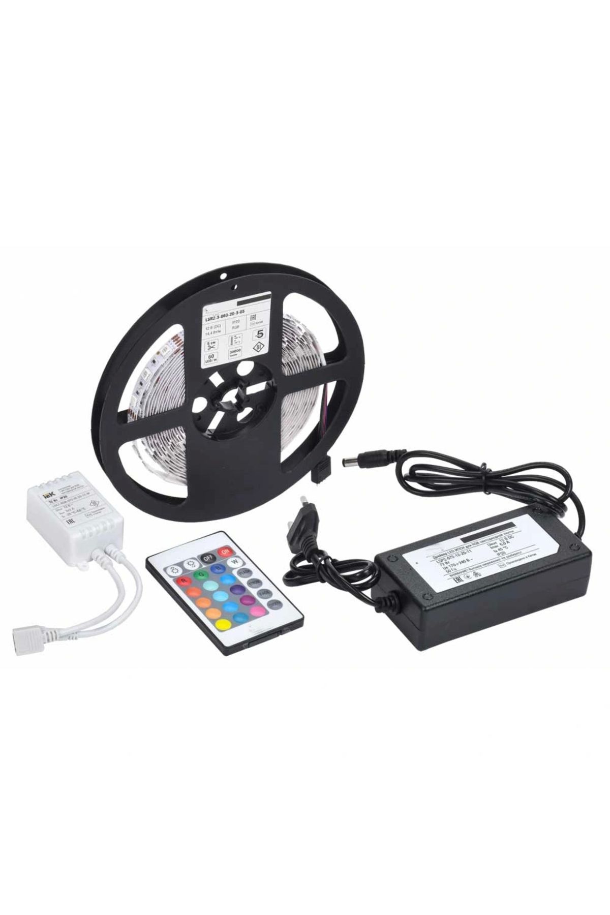 OurStyles 5 MT 3 Cipli Rgb Şerit Led Silikonlu Adaptör Uzaktan Kumanda Tak Çalıştır