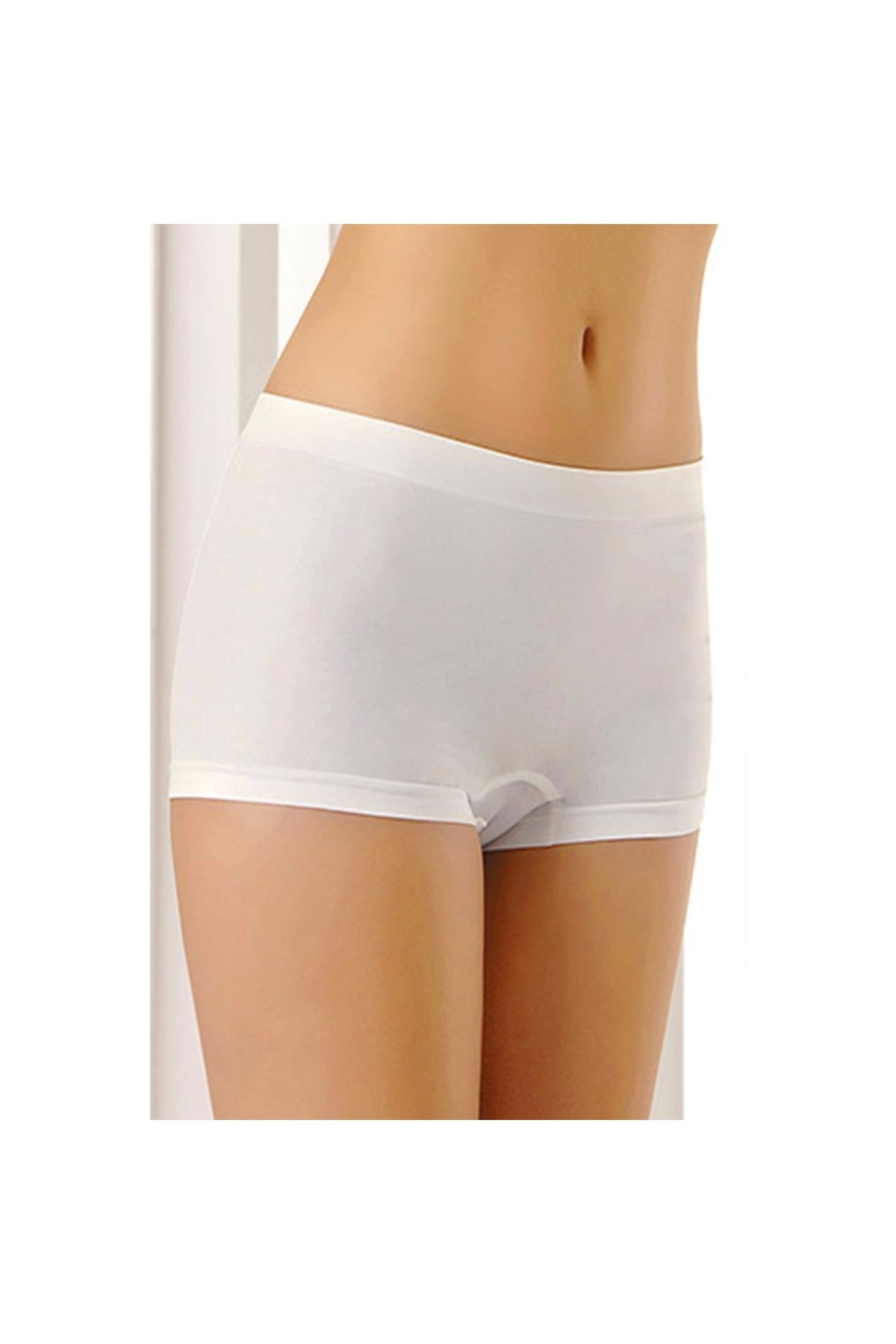 Narnuga MİRAXX Beyaz Dikişsiz Kadın Boxer Korse Korse - 700