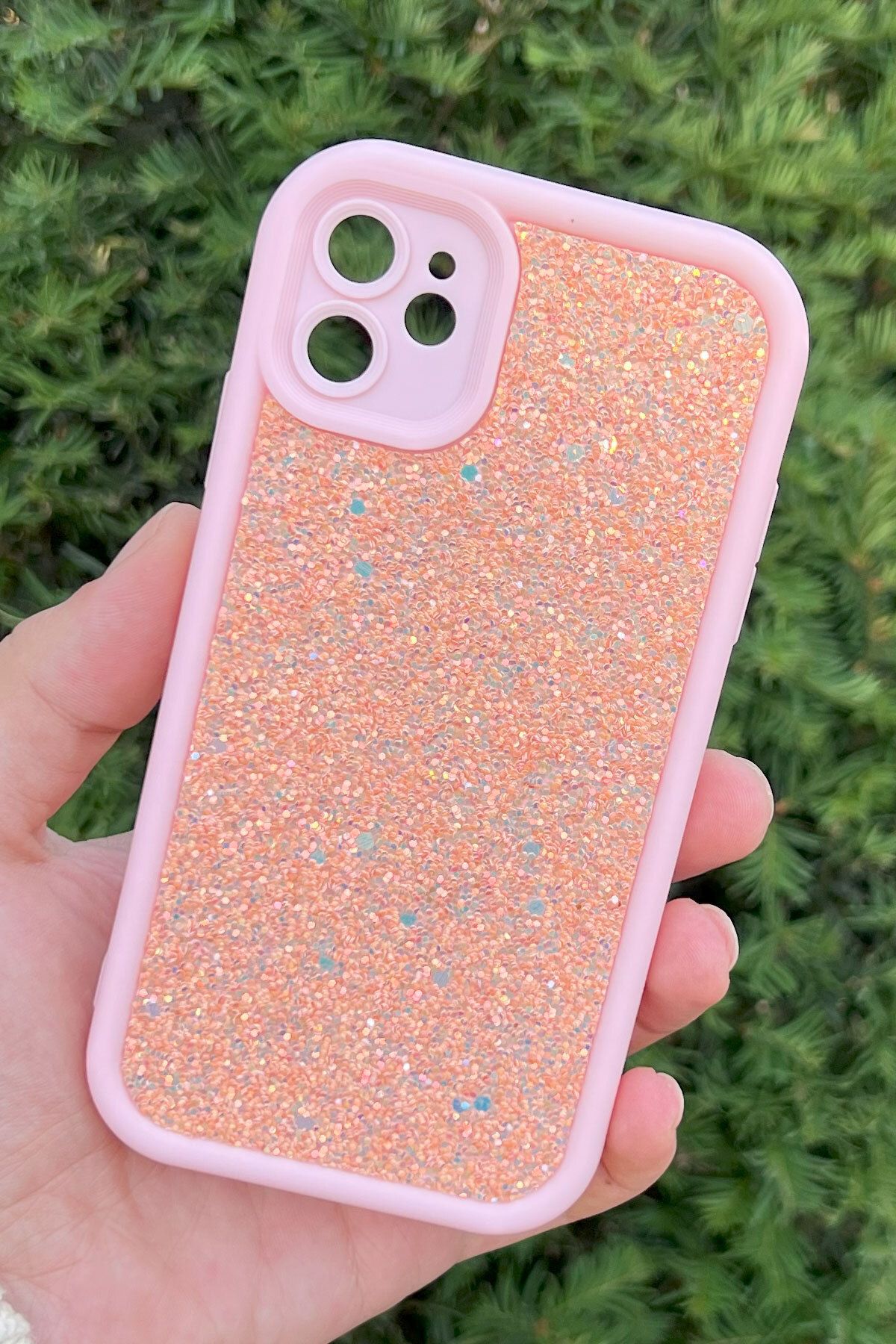 CEPSTOK iPhone 11 Kılıf Taşlı Işıltılı Darbe Önleyici Silikon Kapak