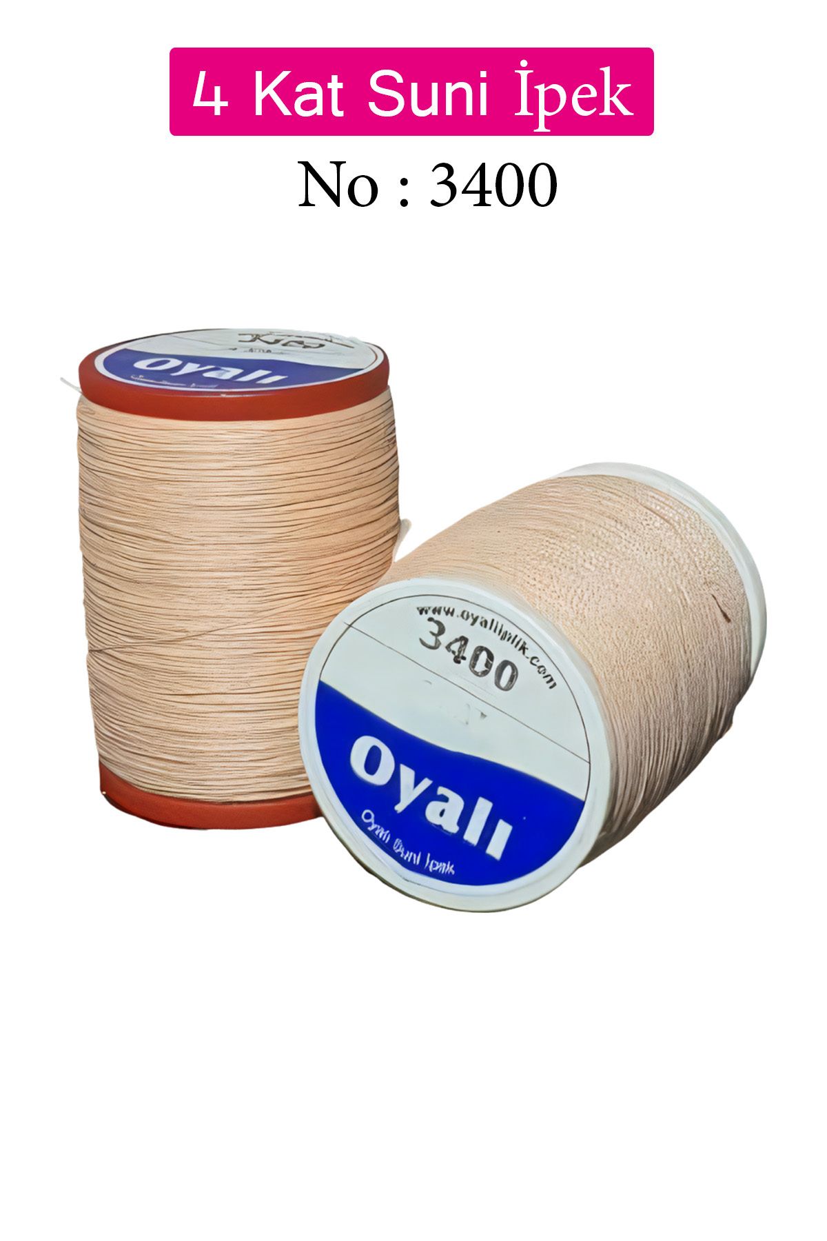 Angoravi Oyalı 4 Kat Suni İpek İplik İğne Oyası Boncuk İpi Tığ Oyası No:3400