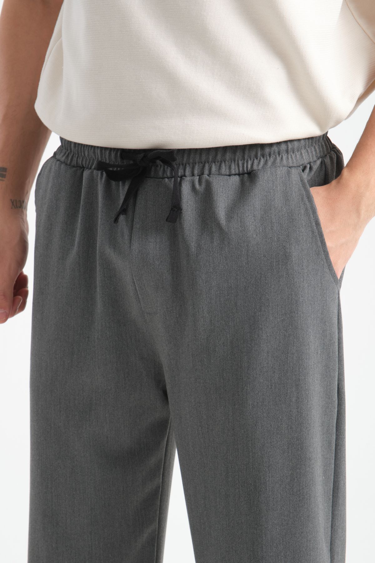 Redline-Men's Baggy Fabric Trousers - Ferith 3