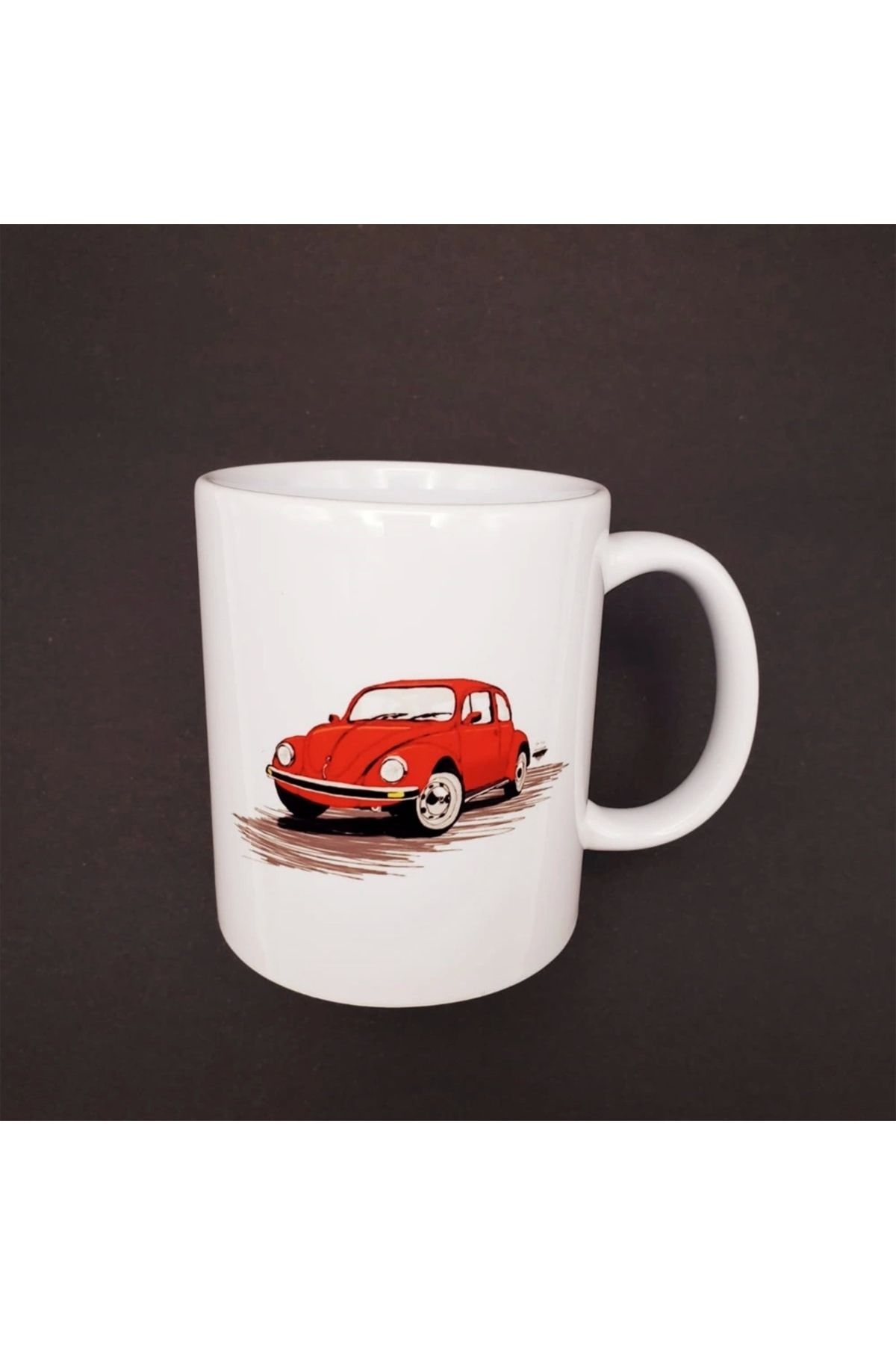 OurStyles Kırmızı Vosvos Baskılı Kupa