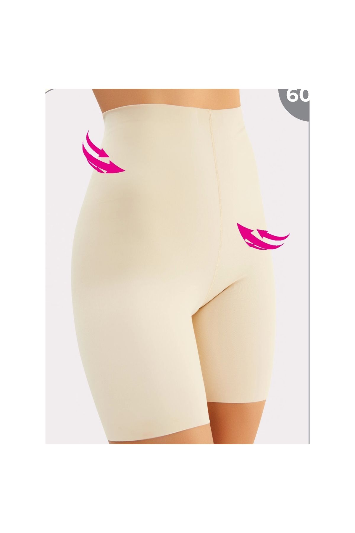 Narnuga MİRAXX Miss Flex Ten Lazer Kesim Yüksek Bel Şort Korse 6002
