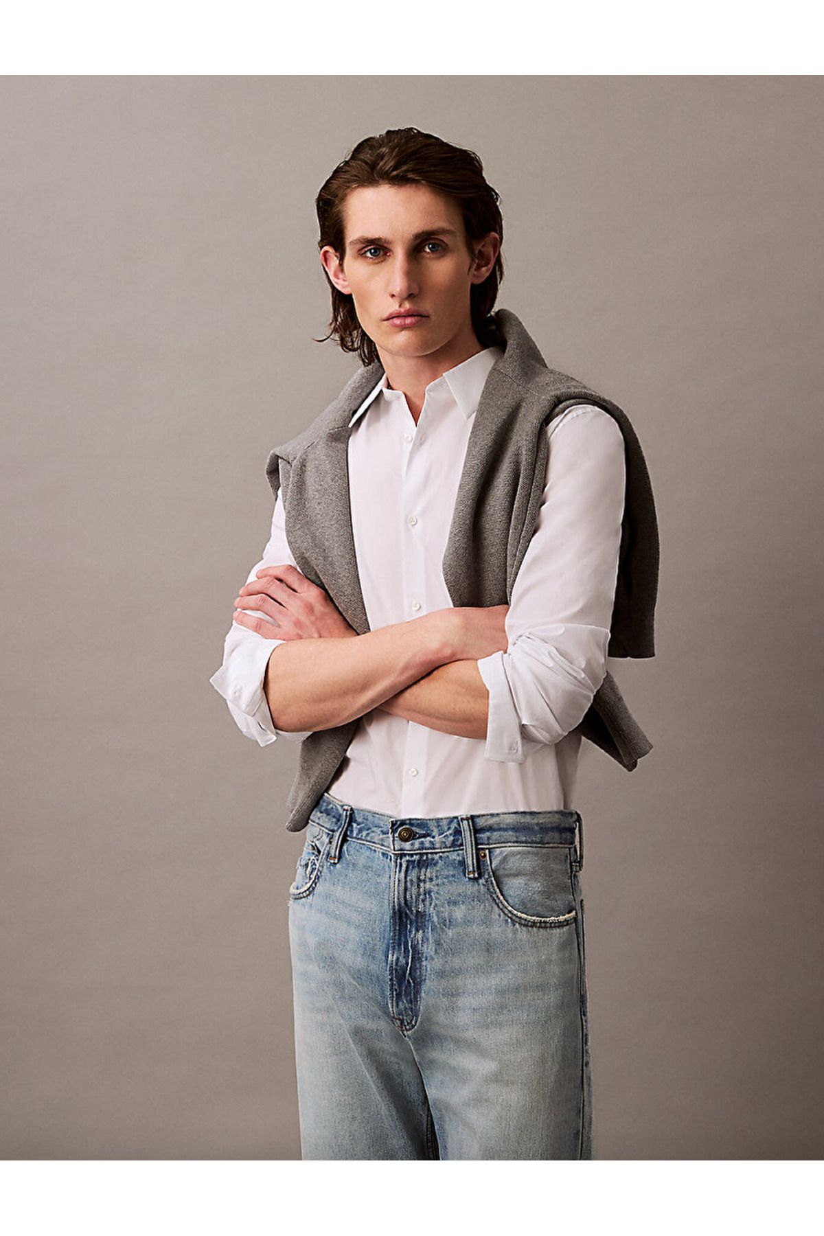 Calvin Klein Slim Stretch Button-Down Shirt