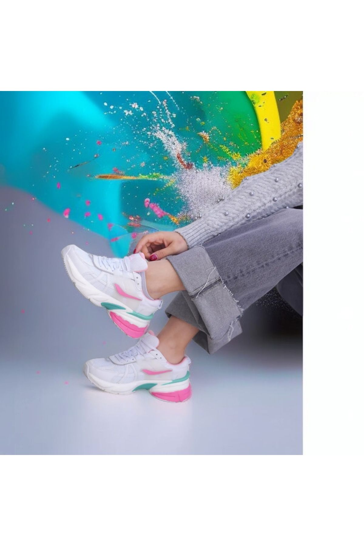 SOLAZER KADIN SNEAKER SPOR AYAKKABI