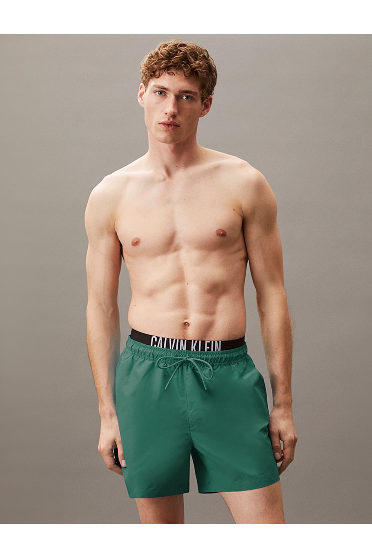 Calvin Klein Double Waistband Swim Shorts - Intense Power