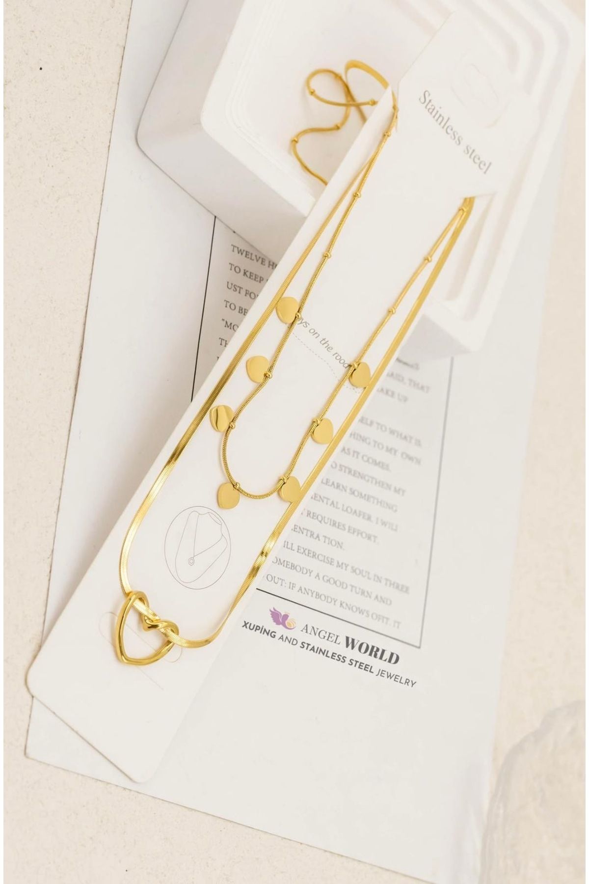 DAZLİNGACCESSORY 2 ‘li Çelik Kolye
