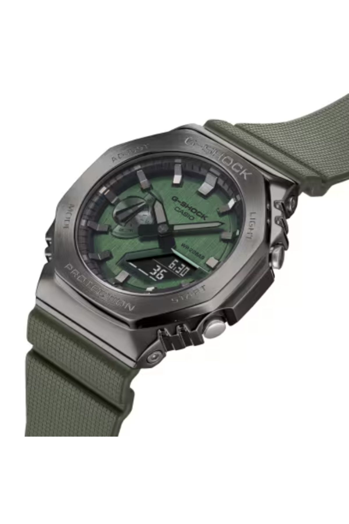 G-SHOCK-G-SHOCK Men's Analog & Digital Green Dial Watch - GM-2100B-3ADR 3