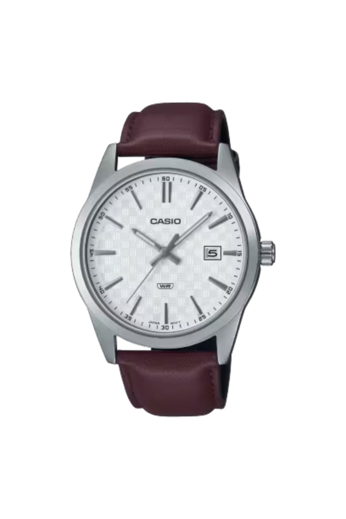 Casio-CASIO Men's Analog White Dial Watch - MTP-VD03L-5AUDF 1