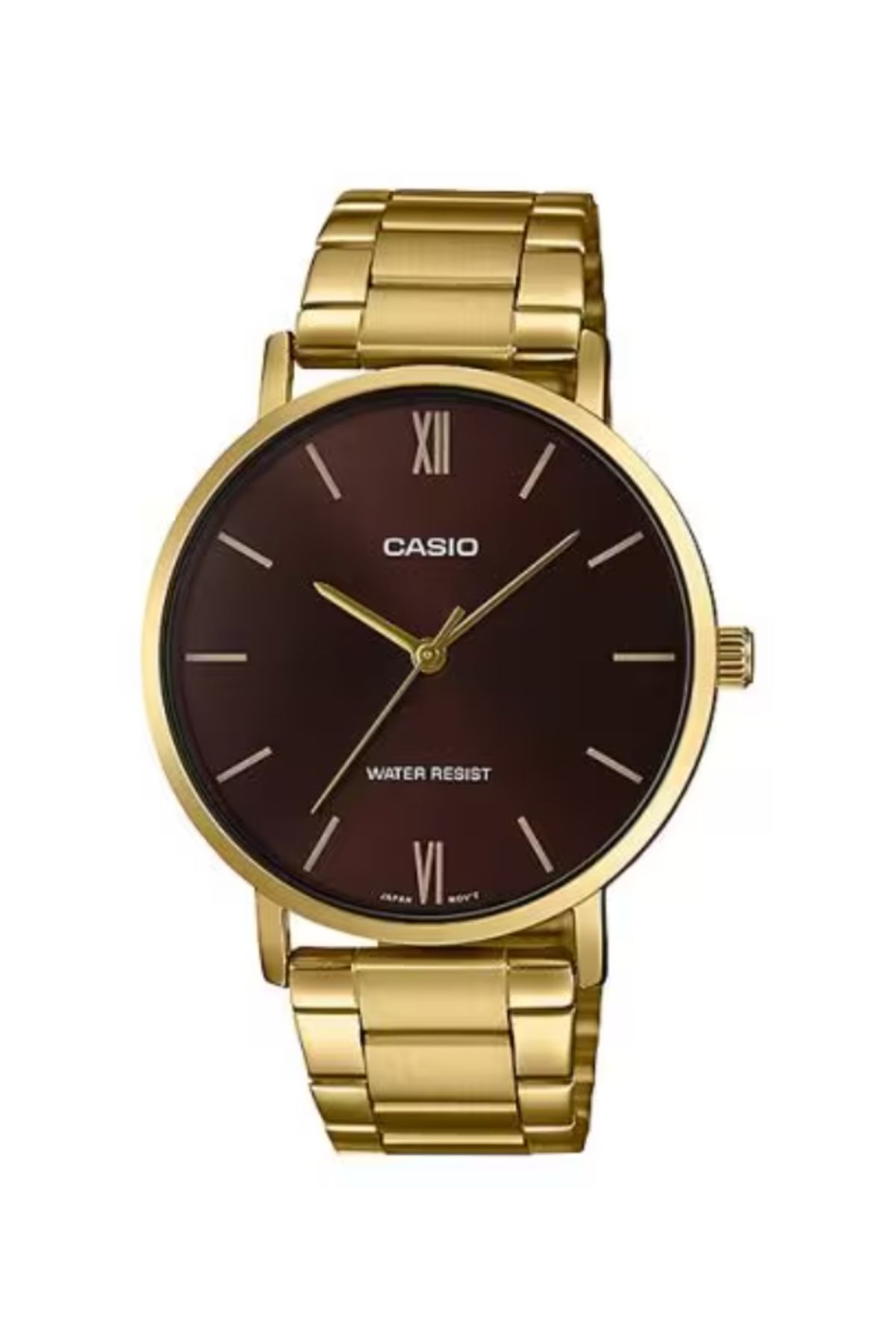 Casio-CASIO Men's Analog Brown Dial Watch - MTP-VT01G-5BUDF 1