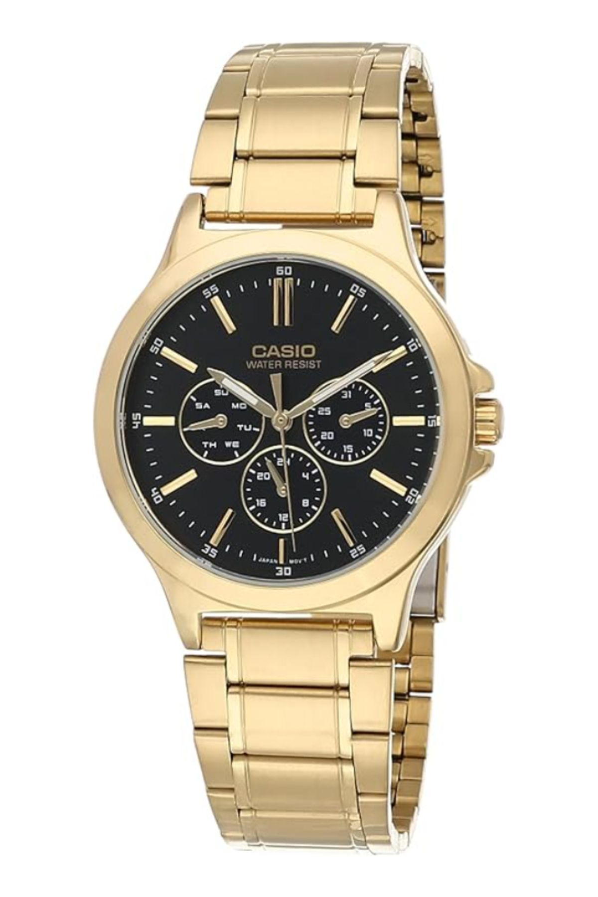 Casio-CASIO Men's Analog Black Dial Watch - MTP-V300G-1A 1