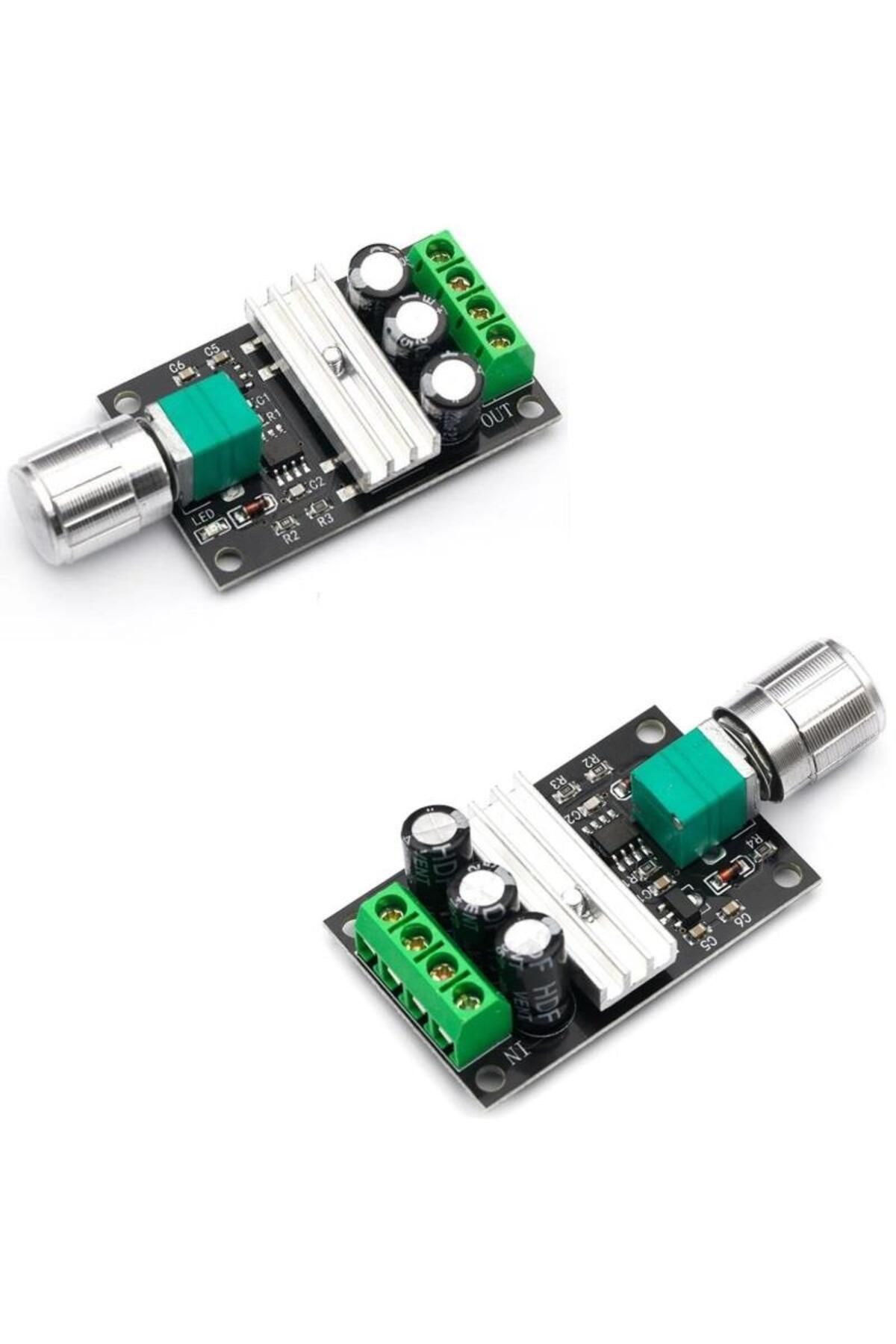 Hatfon Elektronik Dc Motor PWM Hız Kontrol Devresi 6-28V 3A