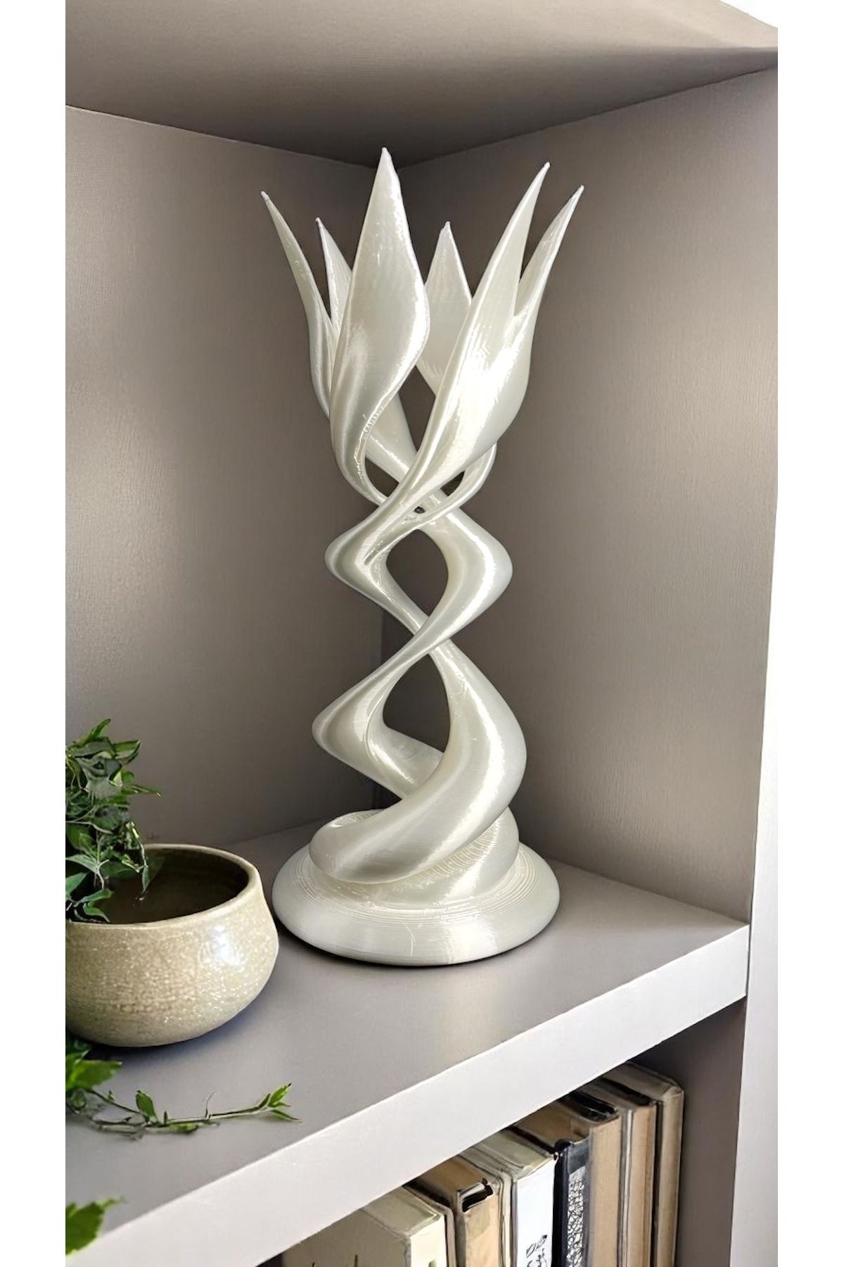 BKShape Flora Helix Dekoratif Çiçek Biblo
