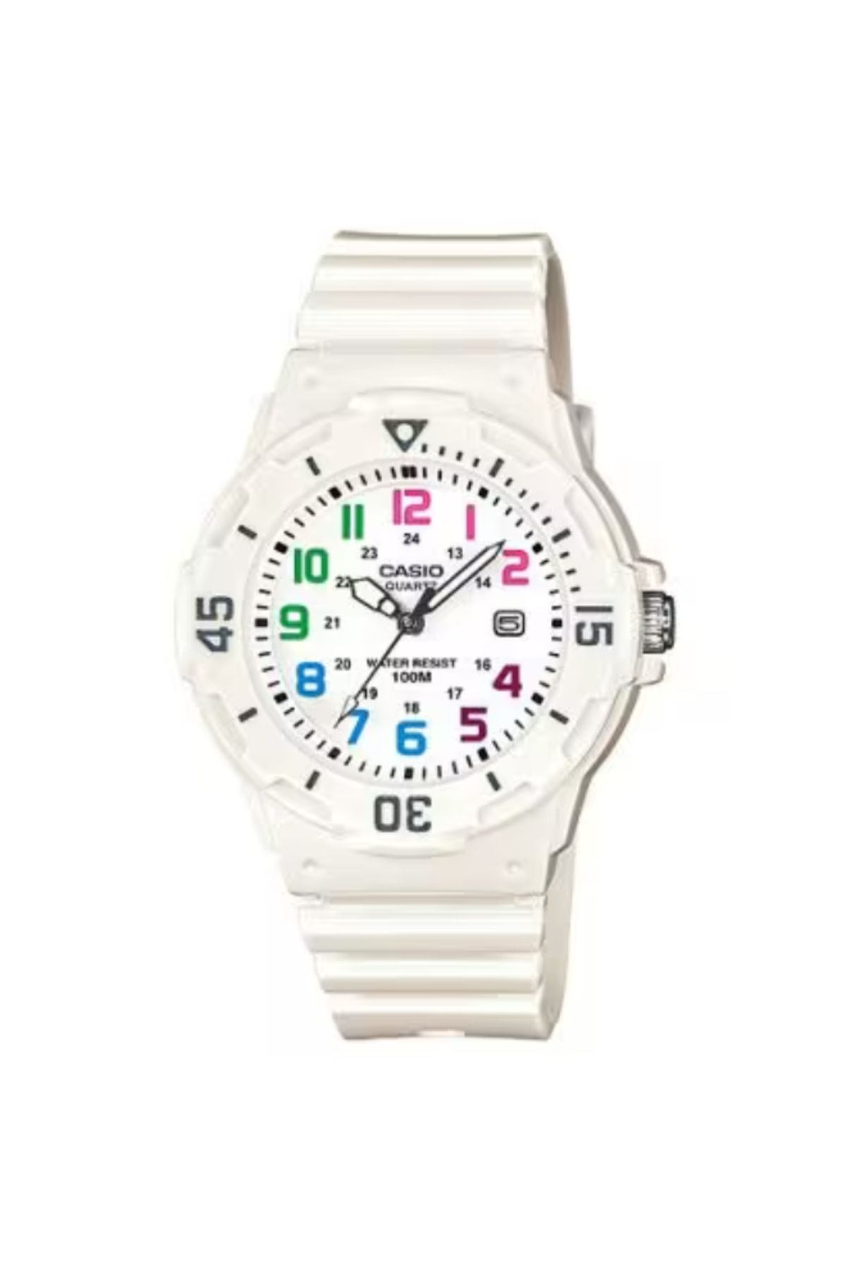 Casio-CASIO Women's Analog White Dial Watch - LRW-200H-7B 1