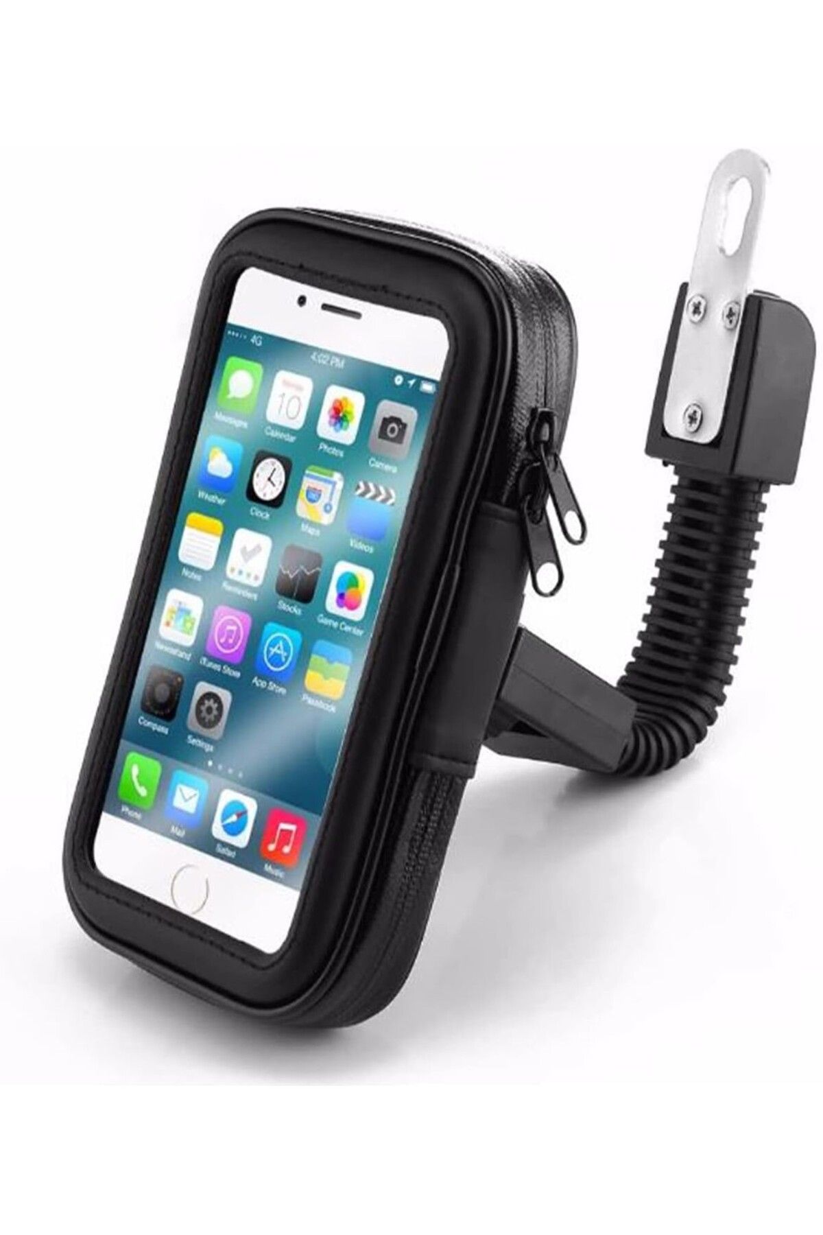 Asroya Motosiklet Bisiklet Telefon Tutucu Ayna Bağlantılı Su Geçirmez Kılıf Motor Tutacağı