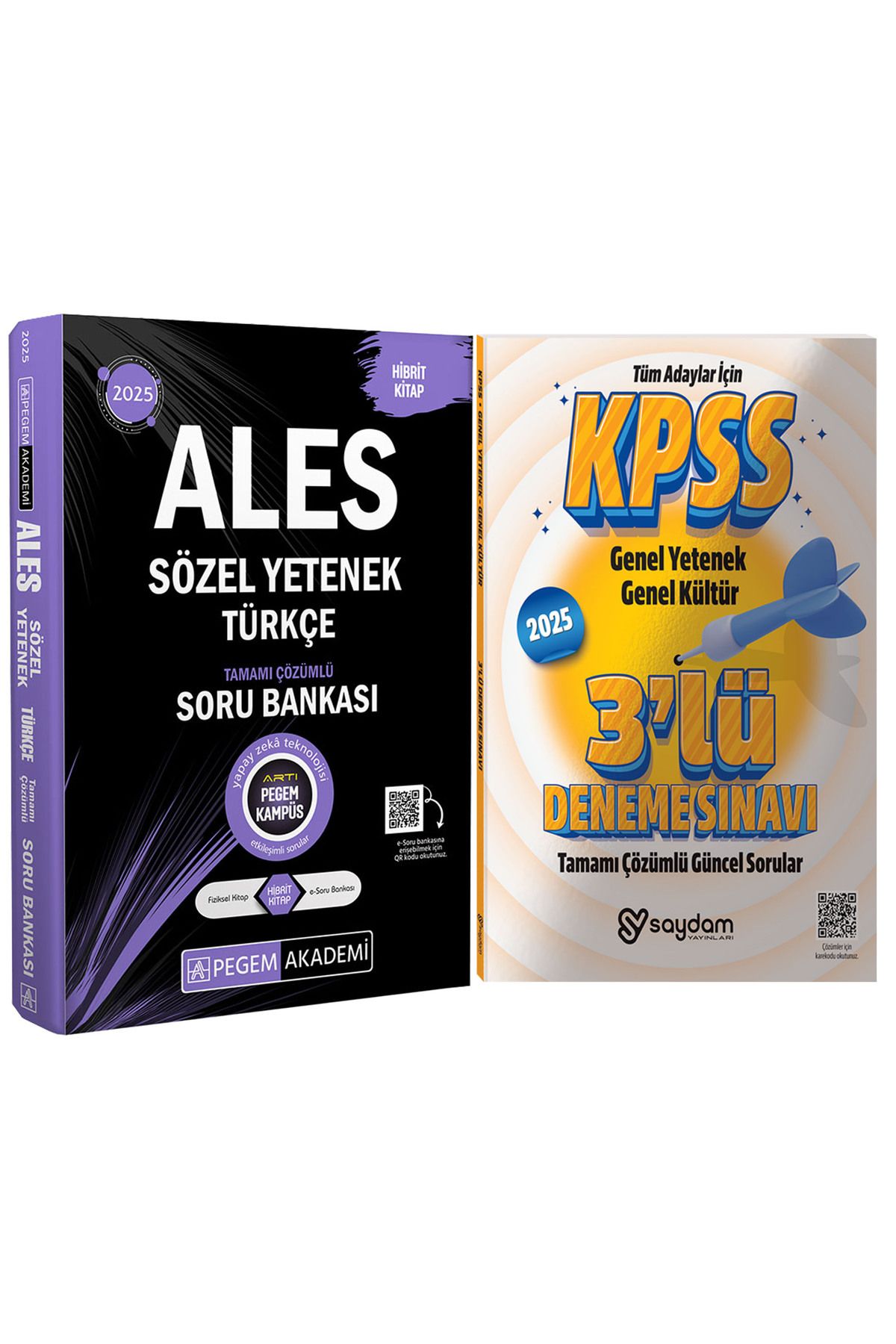 Pegem Akademi Yayıncılık 2025 ALES Türkçe Sözel Mantık Tamamı Çözümlü Soru Bankası(232 sayfa,536 soru)-Çözümlü 3 Deneme