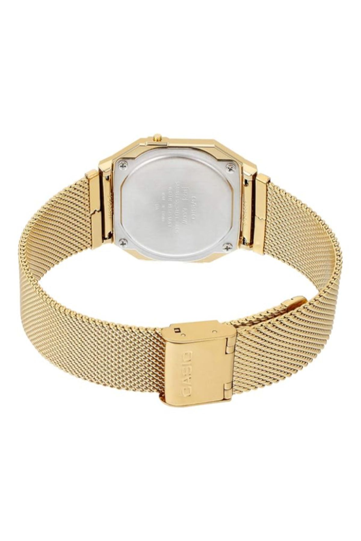 Casio-CASIO Unisex's Digital Gold Dial Watch - A700WMG-9ADF 4