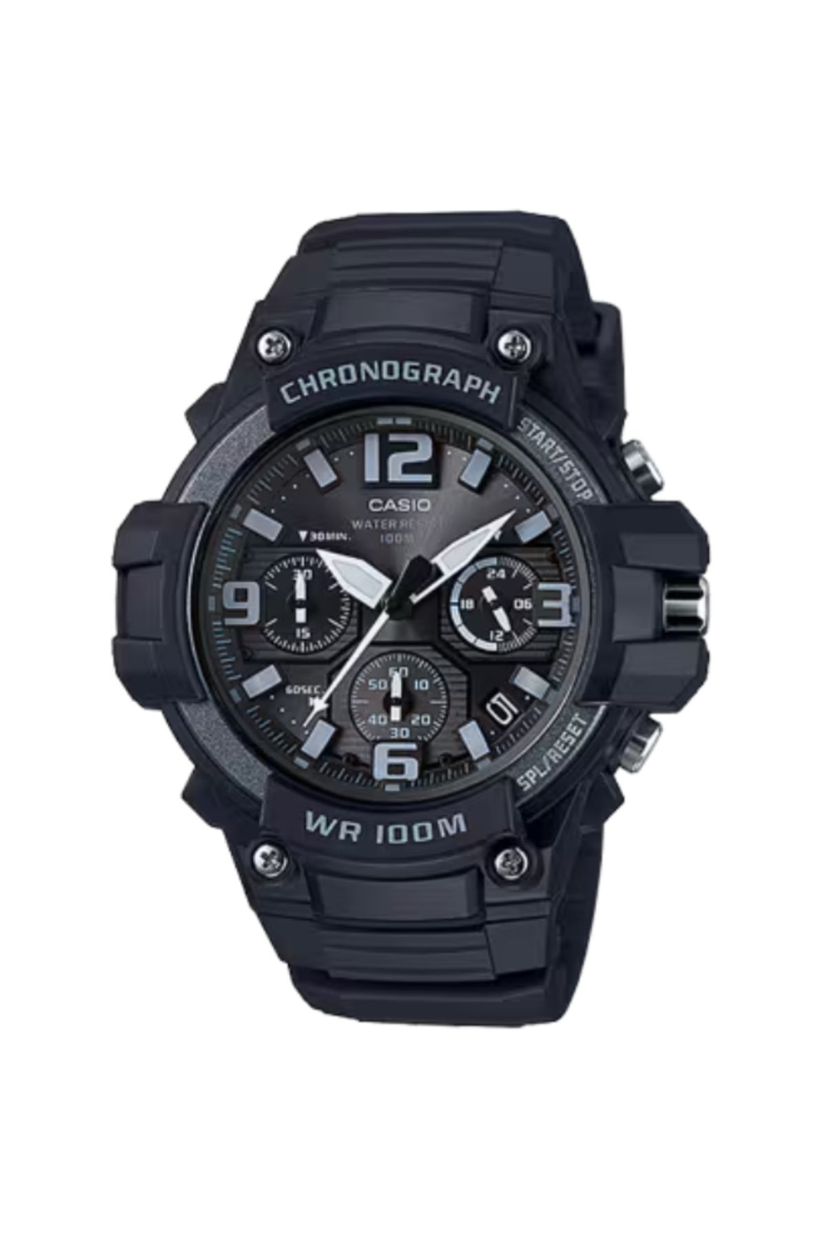 Casio-CASIO Men's Analog Black Dial Watch - MCW-100H-1A3 1