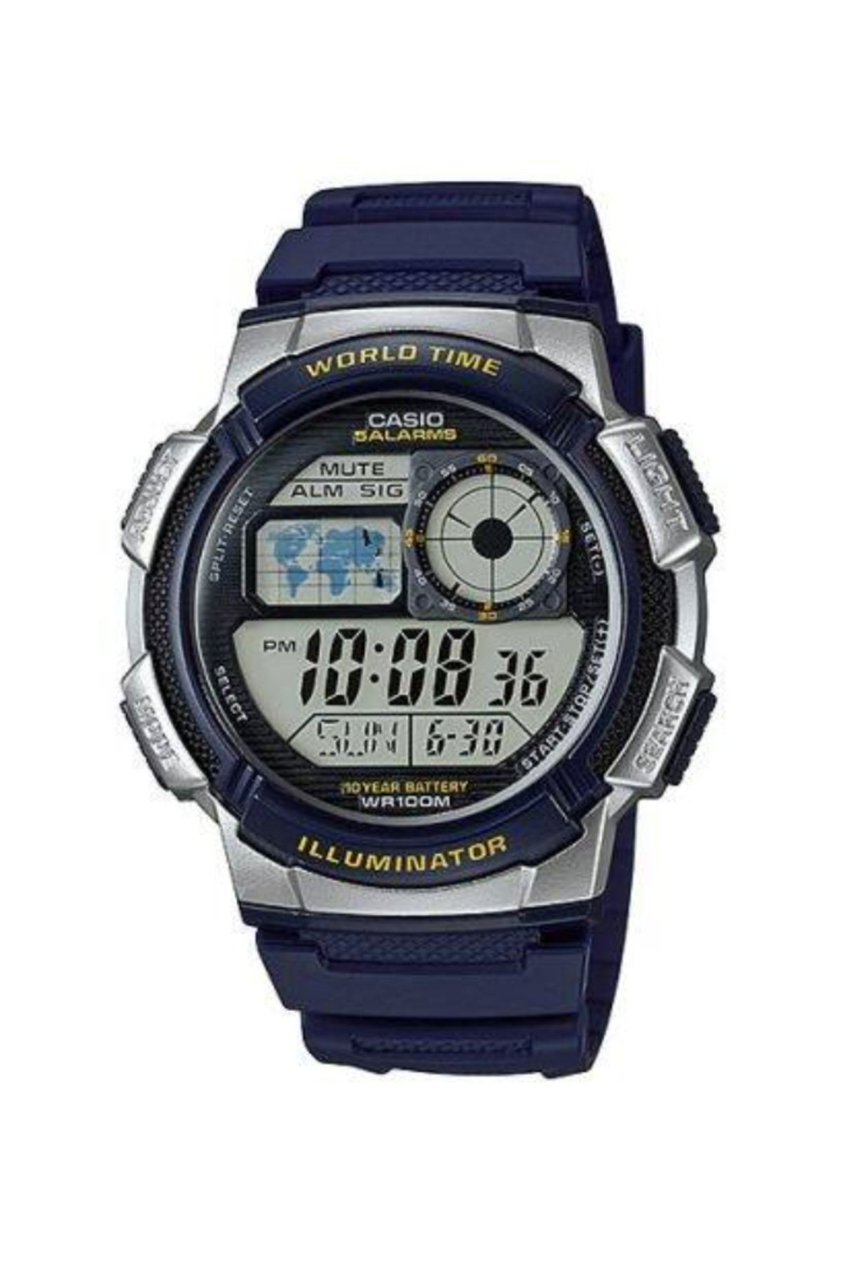 Casio-CASIO Men's Digital Grey Dial Watch - AE-1000W-2A 1