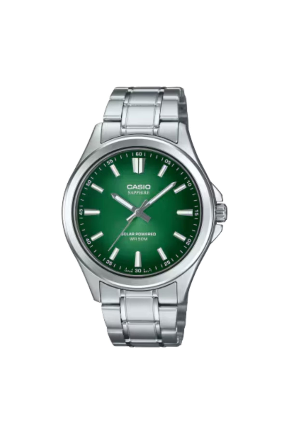 Casio-CASIO Men's Analog Green Dial Watch - MTS-RS100D-3AVDF 1