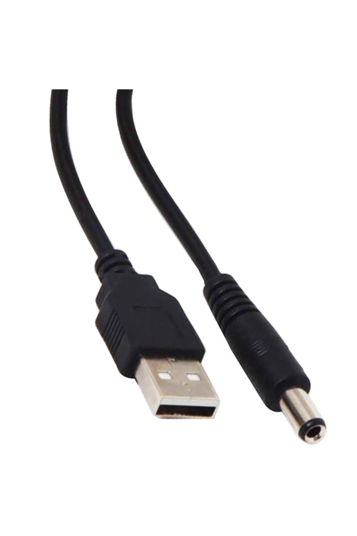 Vemora USB ERKEK 5.5*2.5 UÇ ADAPTÖR JACKLI 80 CM KABLO (5166)