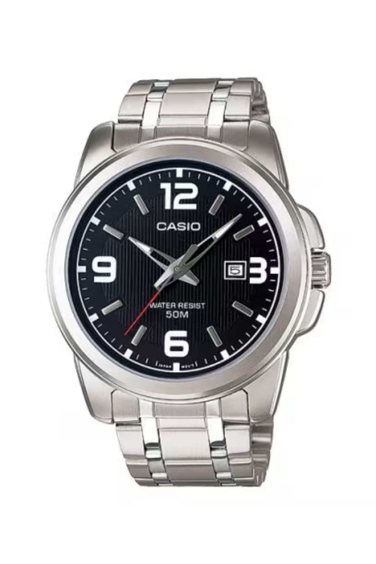 Casio-CASIO Men's Analog Black Dial Watch - MTP-1314D-1A 1