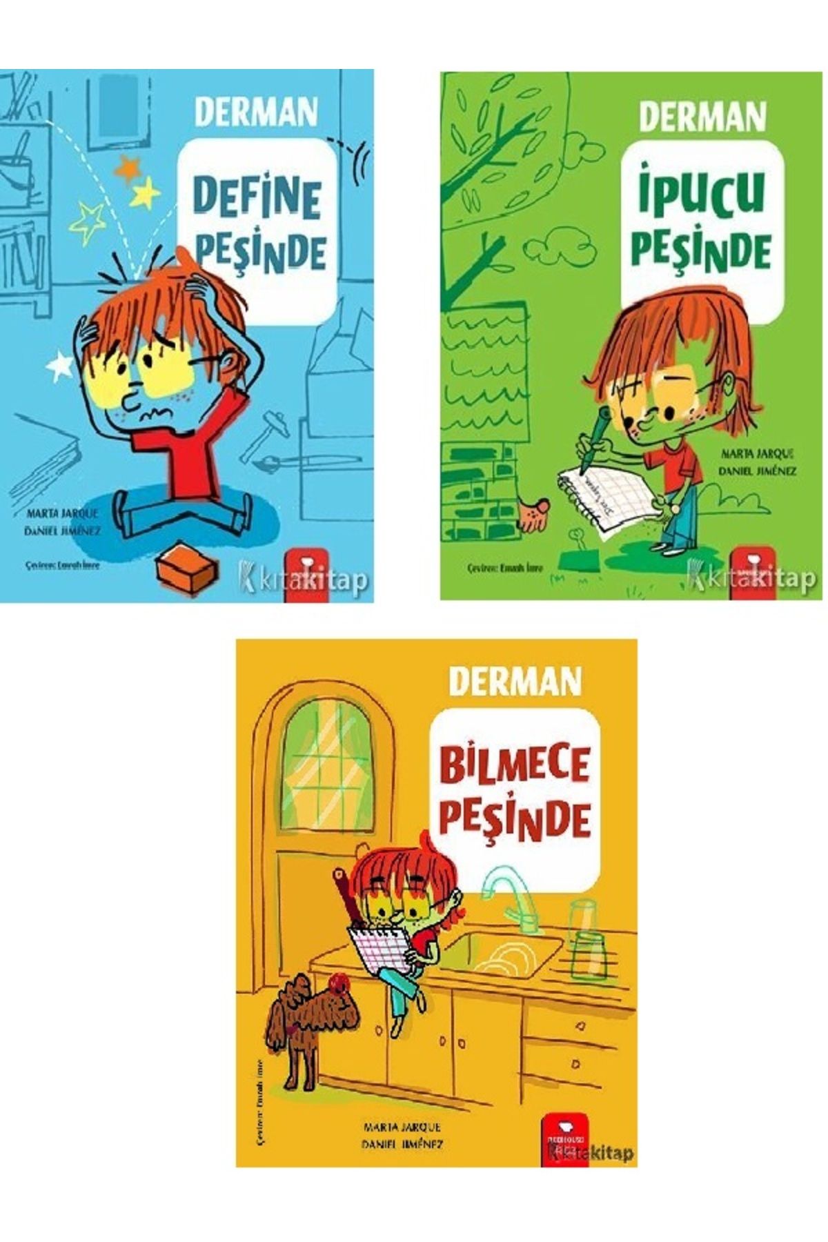 Destek Yayınları Derman Define Peşinde-Derman İpucu Peşinde-Derman Bilmece Peşinde 3 KİTAP (ÜCRETSİZ KARGO)