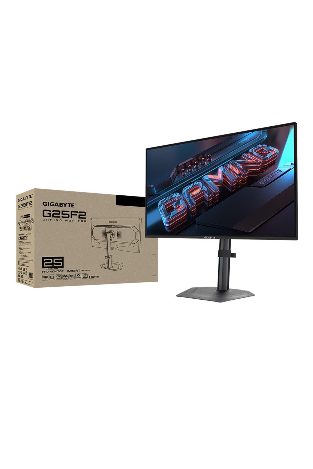 Gigabyte 24.5" G25f2 200hz 1ms Ss Ips Full Hd Freesync Hdr Pivot Flat Gaming Monitör