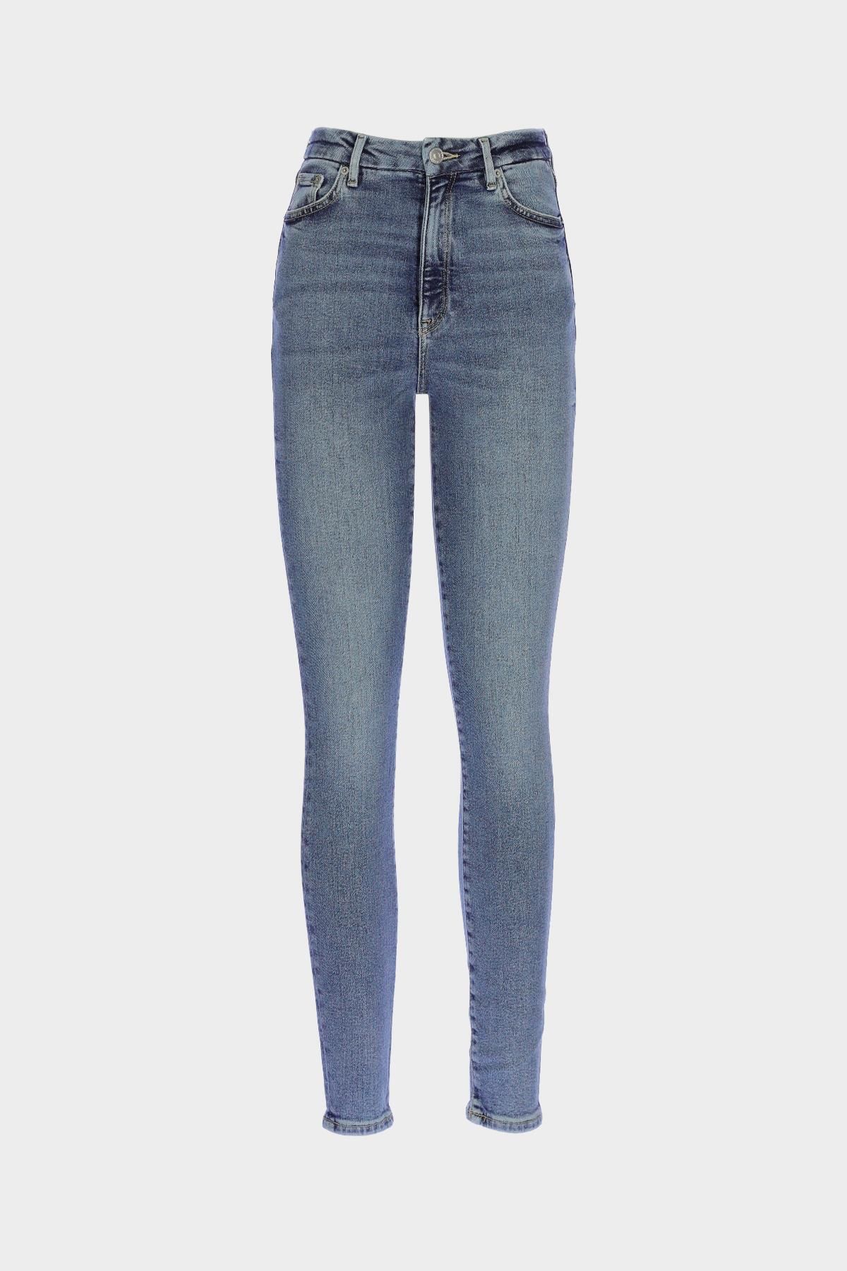 CROSS JEANS Judy Açık Mavi Yüksek Bel Patı Fermuarlı Skinny Jean Pantolon C 4521-266