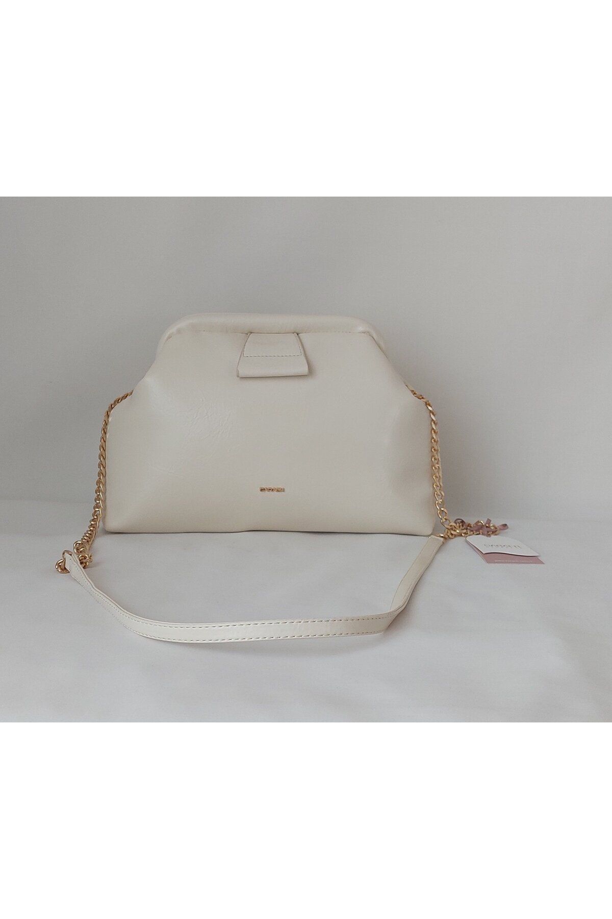 SARACH 252AA105 Model Sarach Marka Bej Renk Zincir Kulp Omuz Çantası