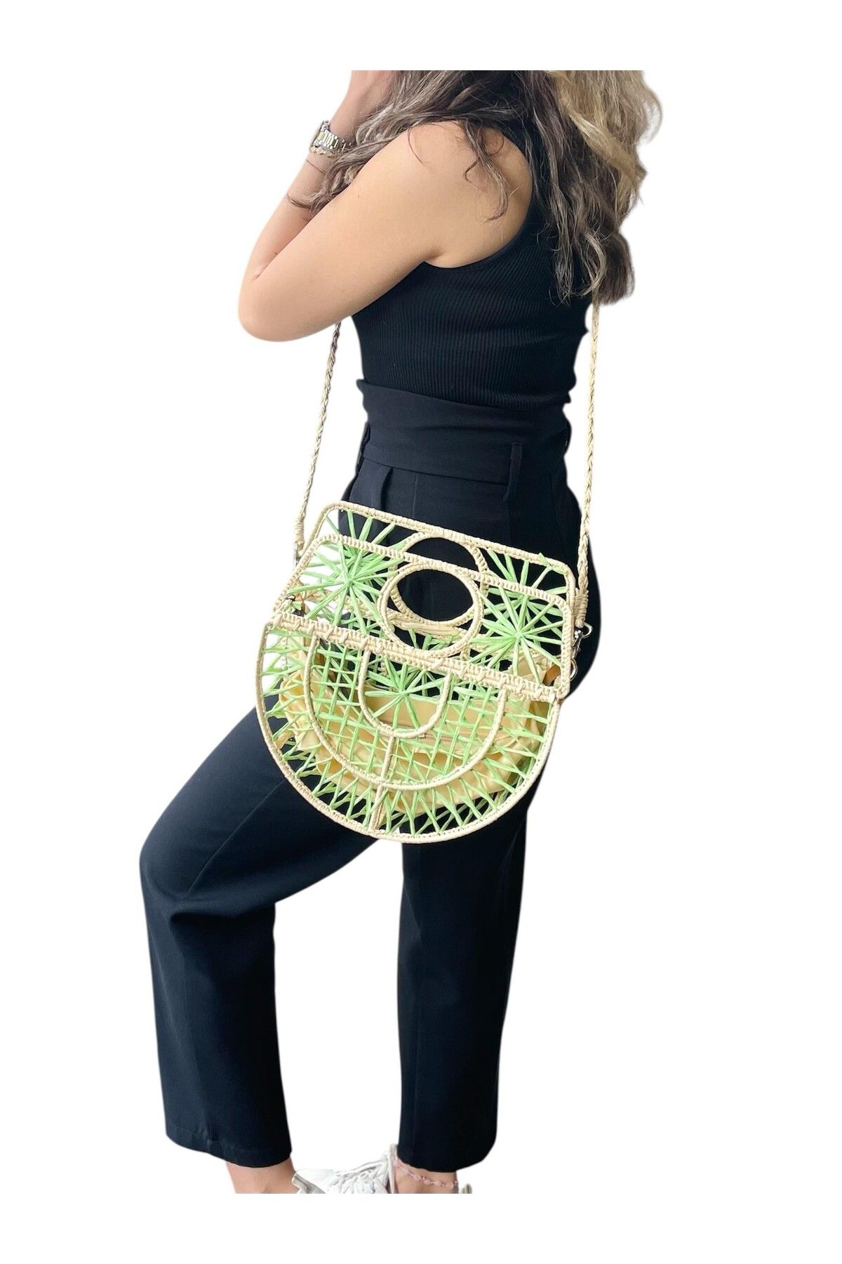 MyladyAccessoriess Hasır Tasarım Byyeşo Asklılı Çanta