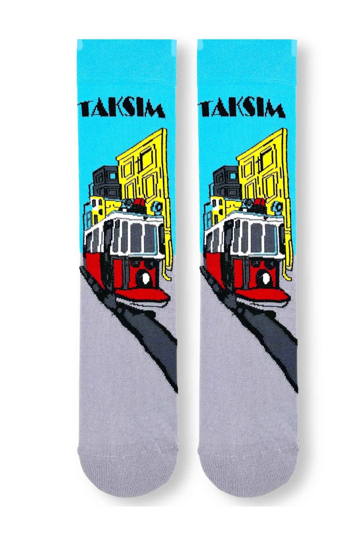 AKSU ÇORAP Taksim Nostalji Desenli Soket Çorap
