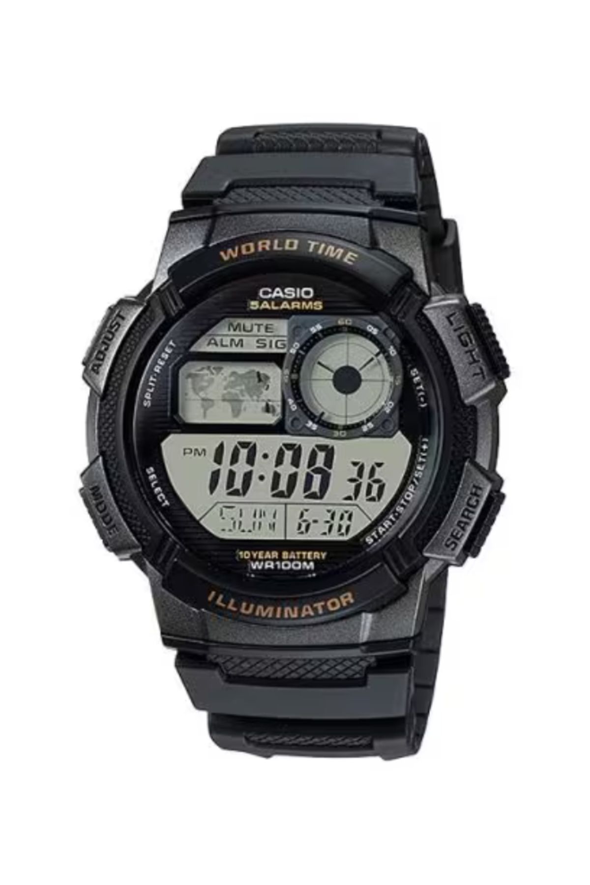 Casio-CASIO Men's Digital Grey Dial Watch - AE-1000W-1A 1