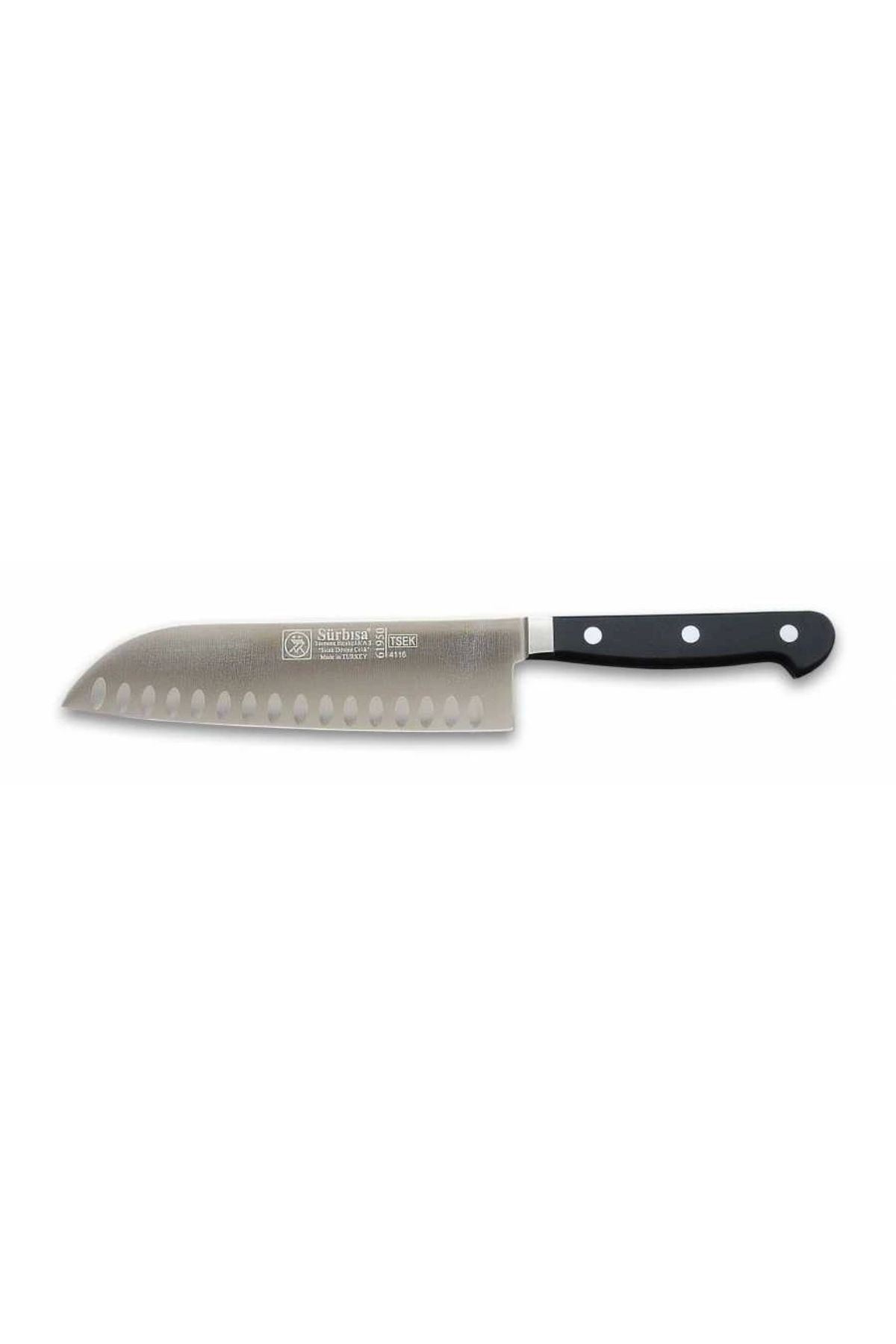 OurStyles 61950 - Sıcak Dövme Oluklu Santoku Şef Bıçağı 18 cm